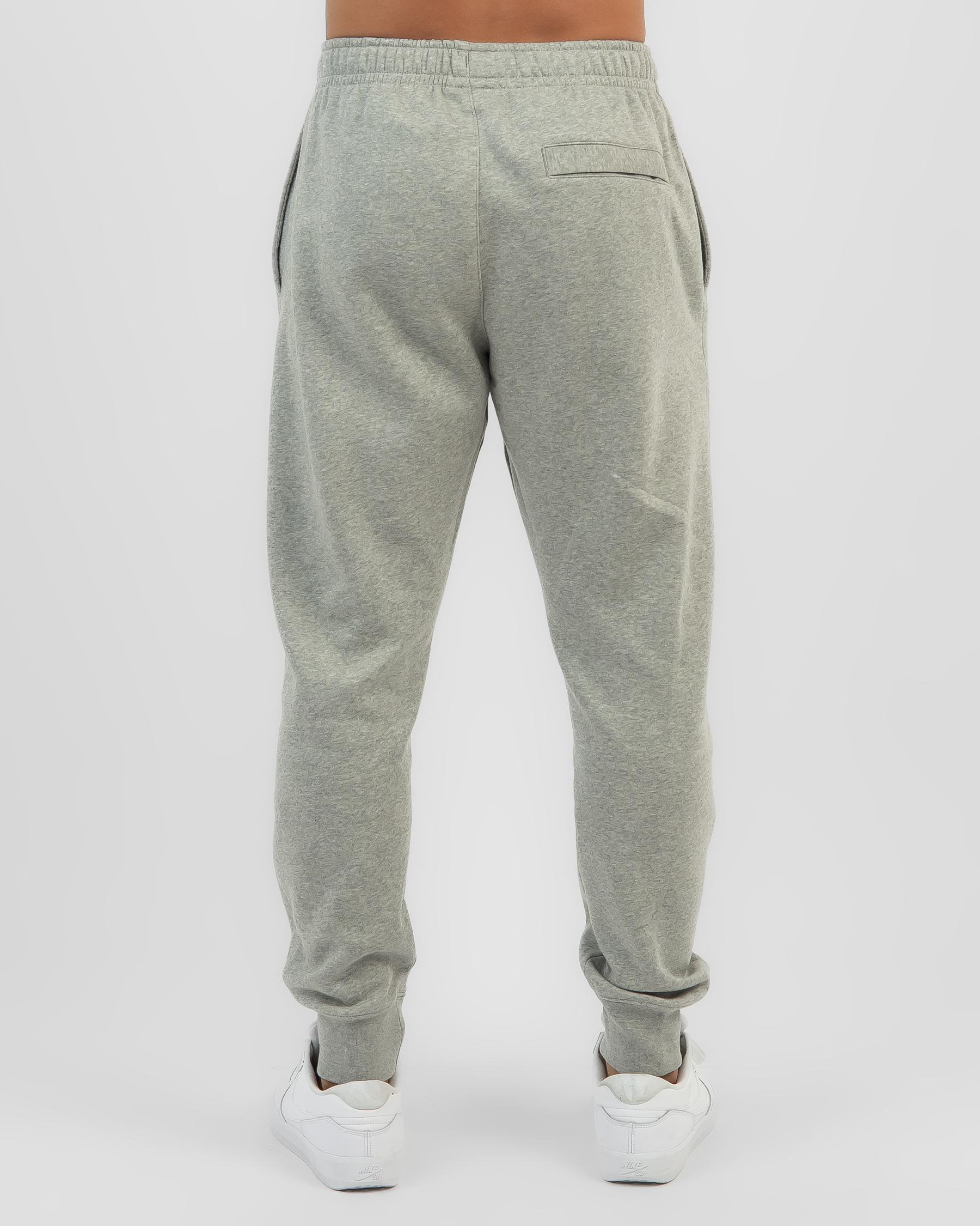 Shop Nike Sportswear Club Fleece Track Pants In Dark Grey Heather/matte ...