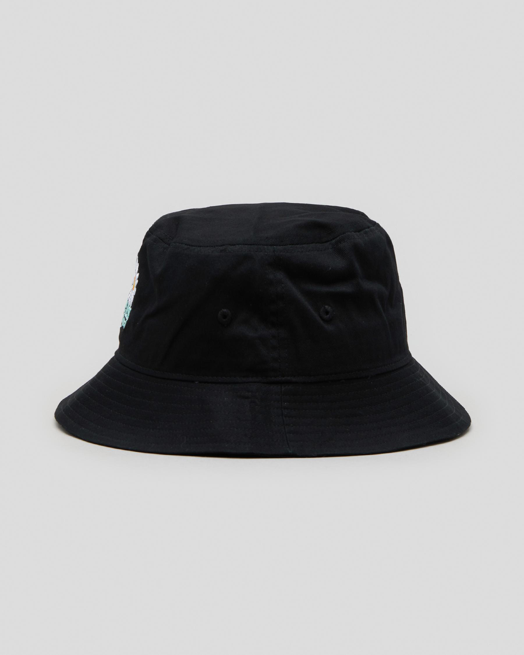GUESS Go Daisy Bucket Hat In Jet Black 