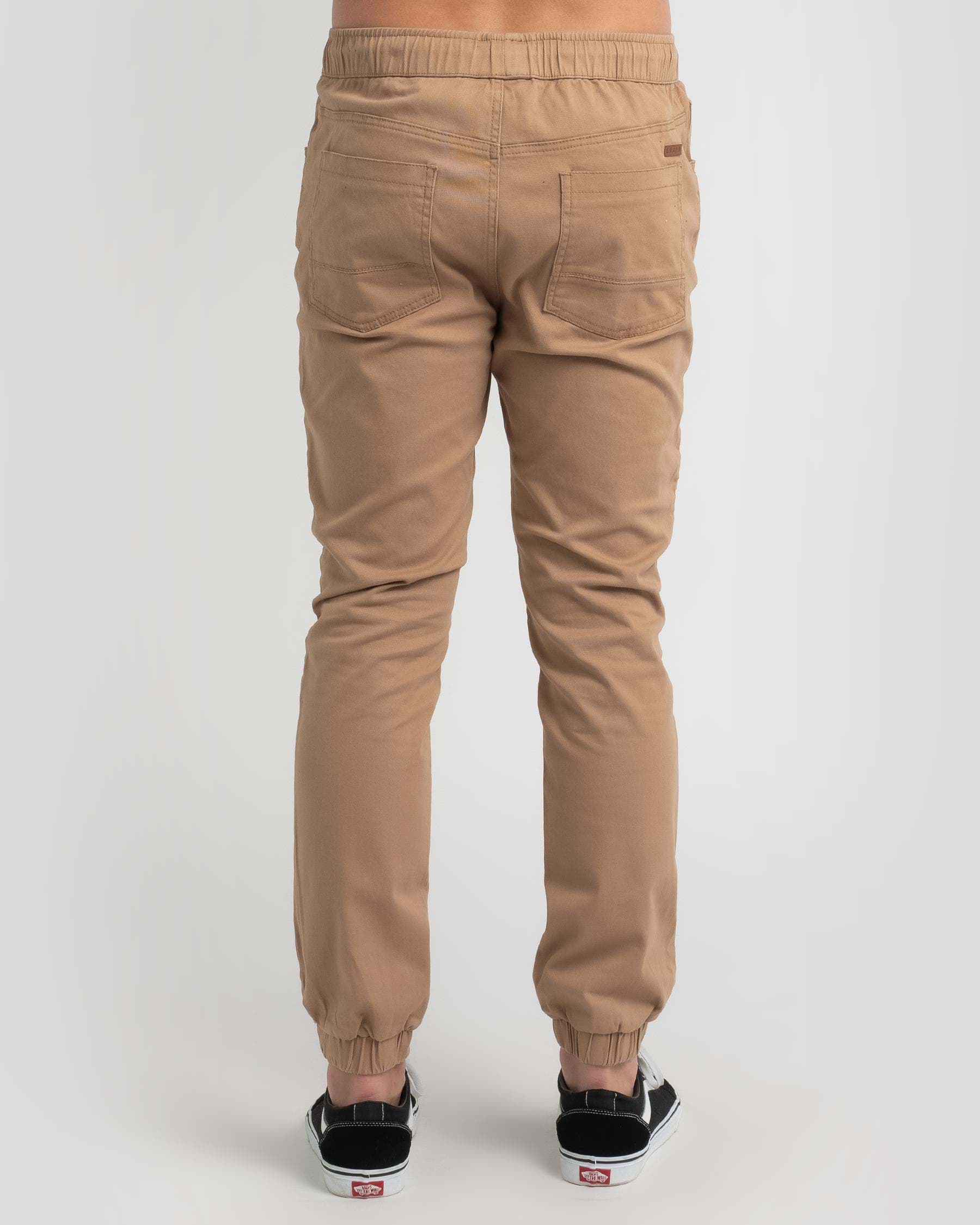 Lucid Construct Jogger Pants In Tan - Fast Shipping & Easy Returns ...