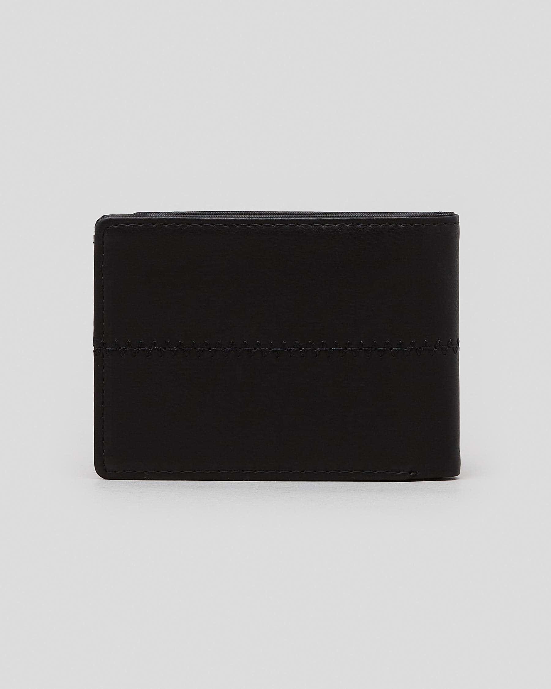 Quiksilver Stitchy 3 Wallet In Black Black - Fast Shipping & Easy ...