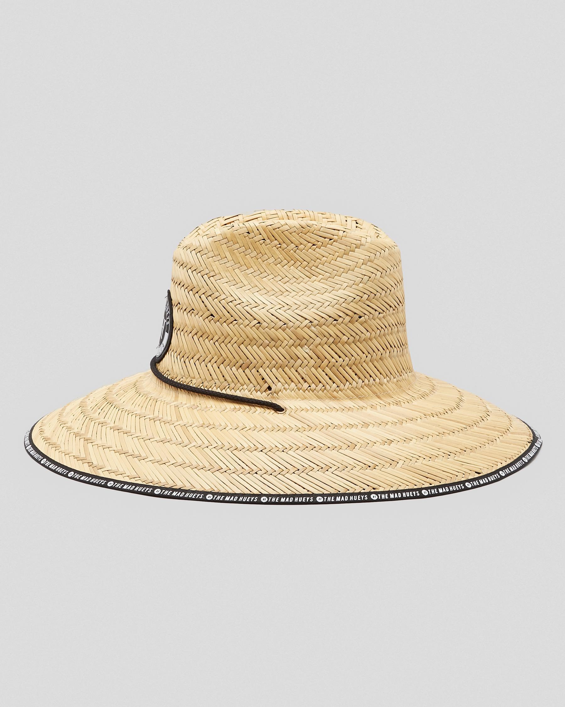 Shop The Mad Hueys Flying H Straw Hat In Natural - Fast Shipping & Easy ...