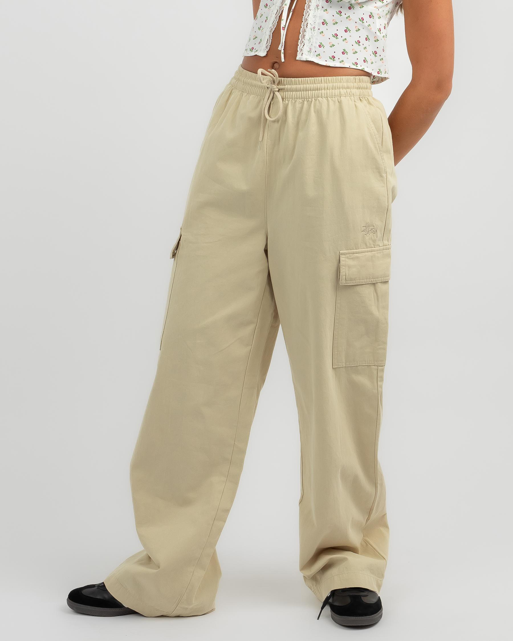 Stussy Drew Cargo Beach Pant In Oatmeal Fast Shipping & Easy Returns