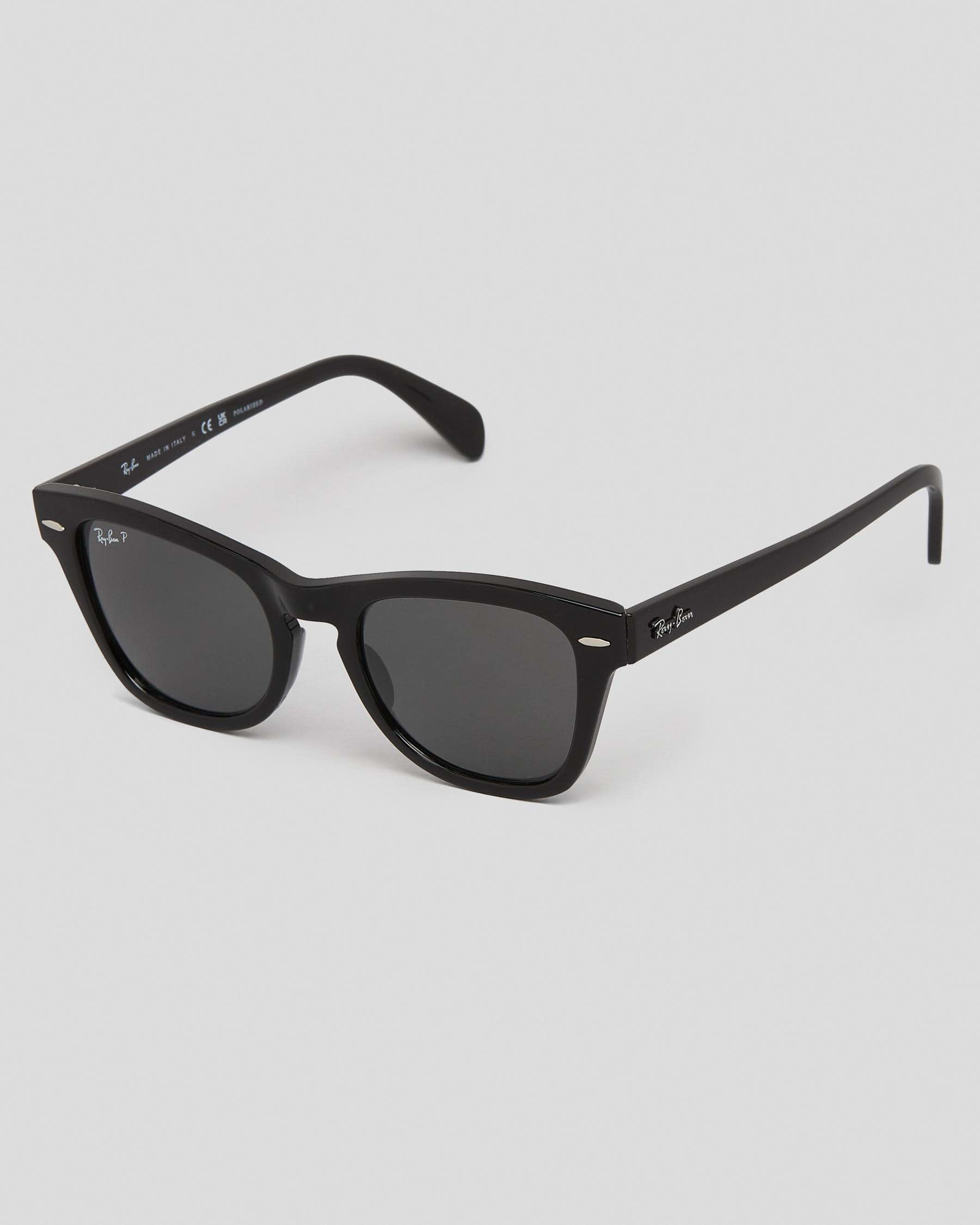 Shop Ray-Ban 0RB0707S Polarised Sunglasses In Black - Fast Shipping ...