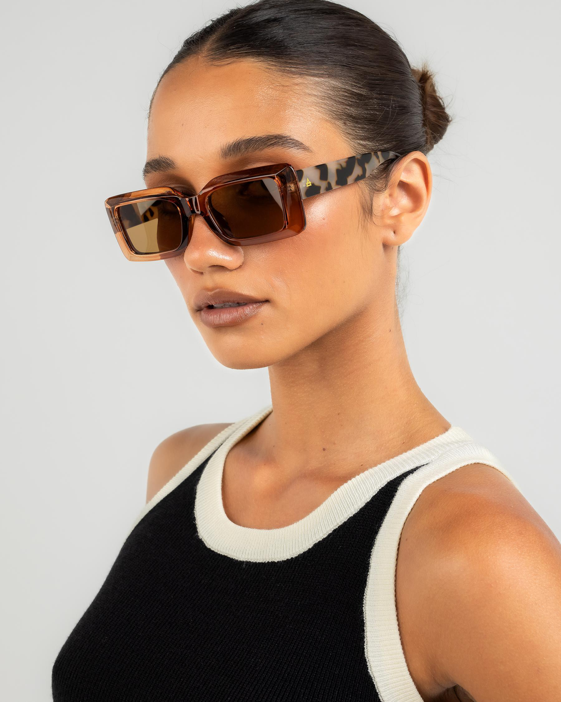 Shop Aire Parallax Sunglasses In Caramel/cookie Tort - Fast 