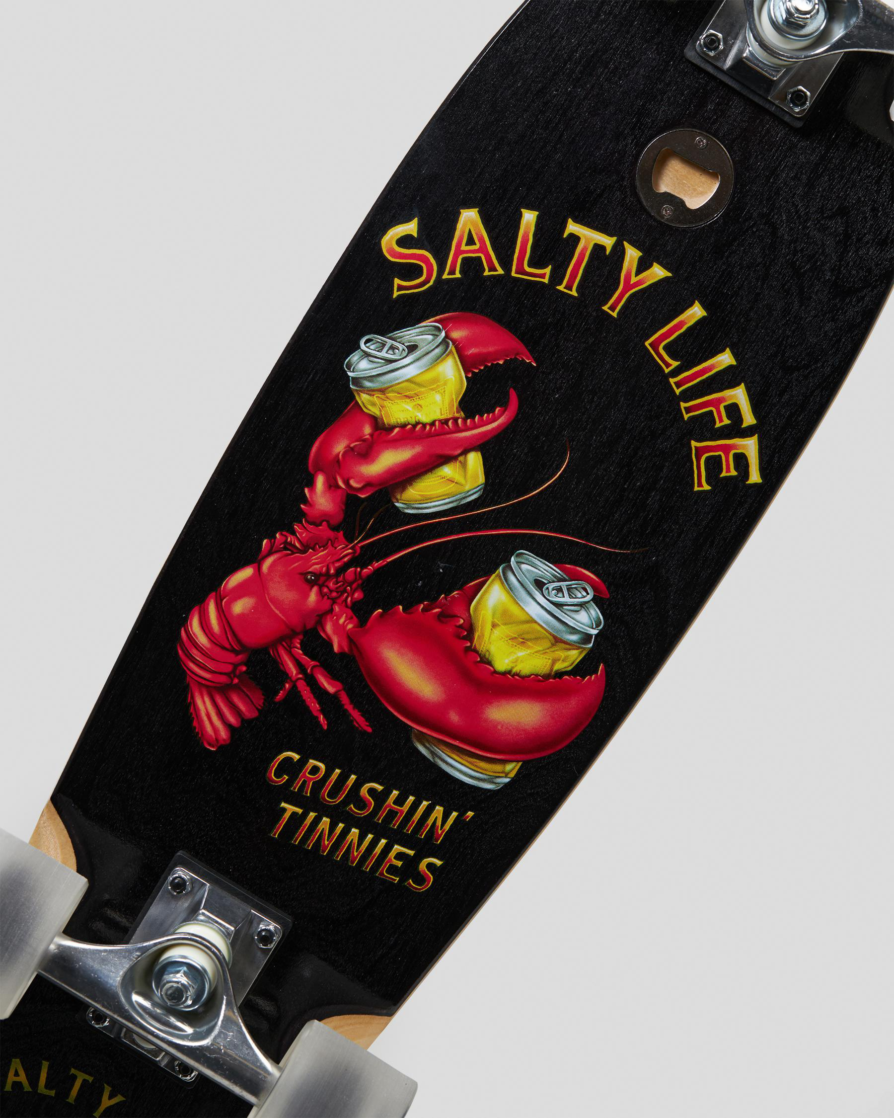 Shop Sanction Crushin Tinnies Cruiser Skateboard In Black Fast