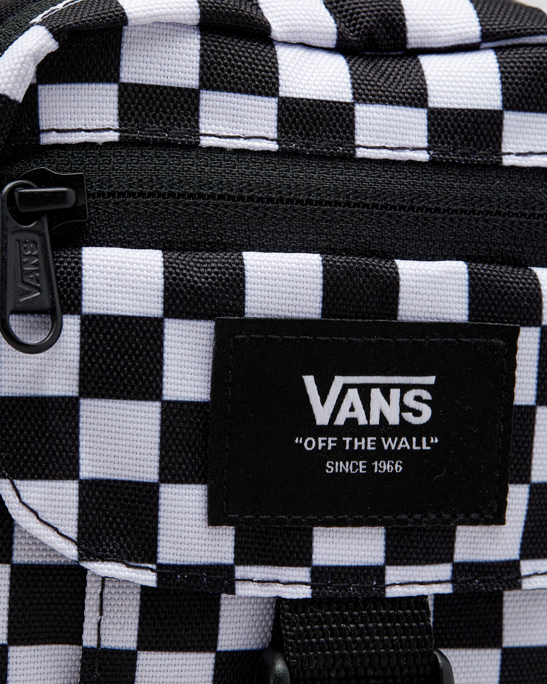 Shop Vans New Varsity Crossbody Bag In Black / White Check Fast