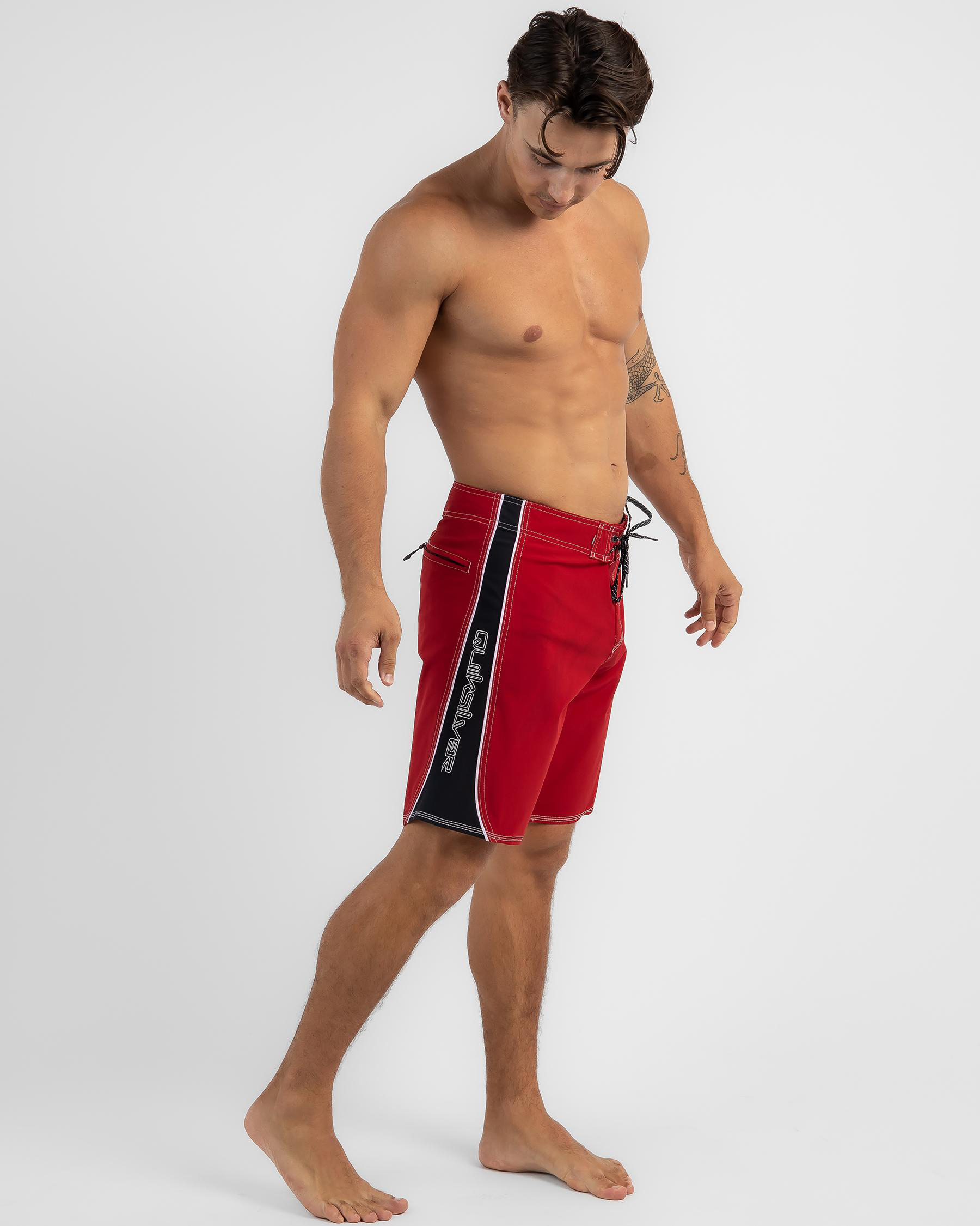Shop Quiksilver Surfsilk 99 Board Shorts In Chili Pepper - Fast ...