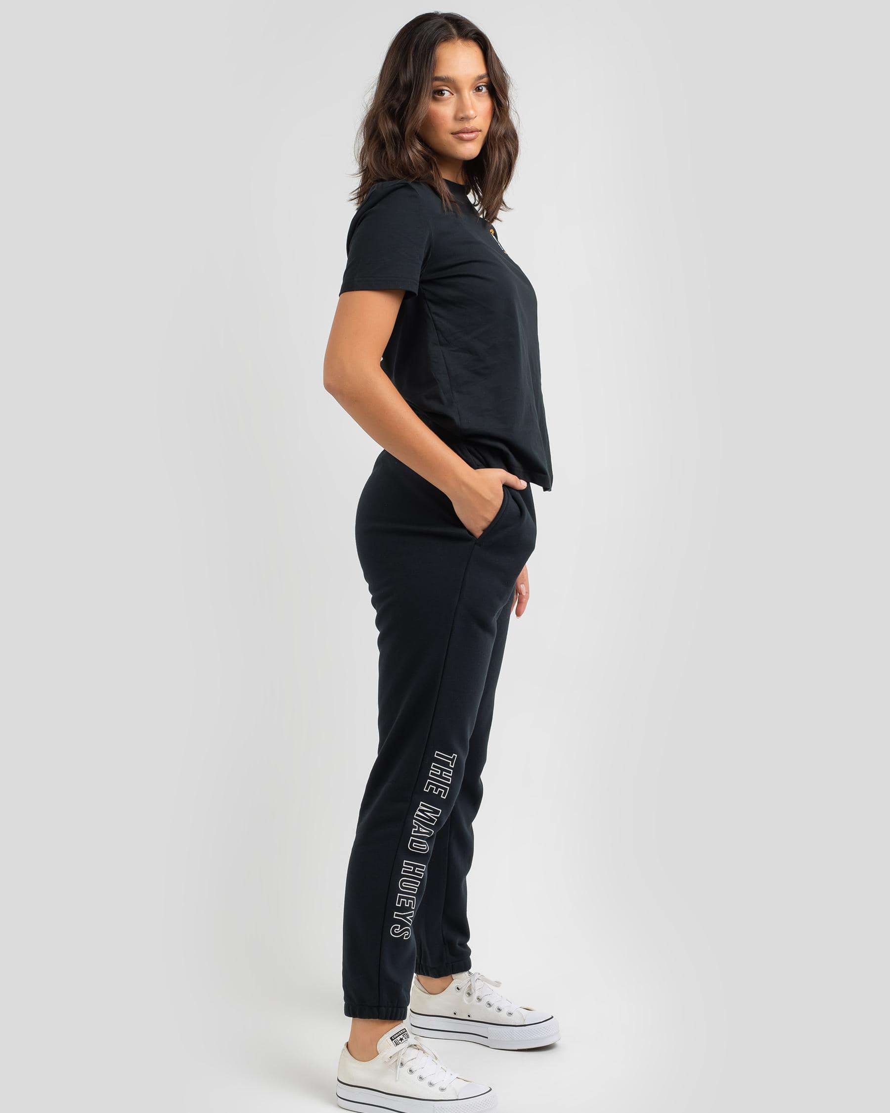 Shop The Mad Hueys Classic Track Pants In Black - Fast Shipping & Easy ...