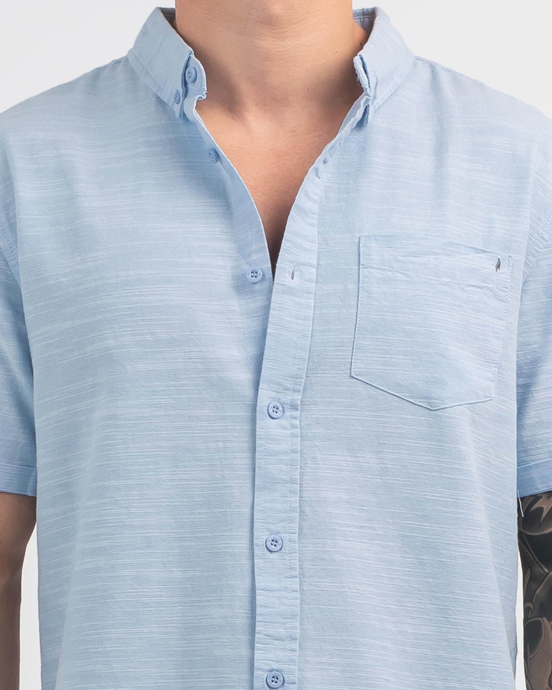 Lucid Virtues Short Sleeved Shirt In Light Blue - Fast Shipping & Easy ...