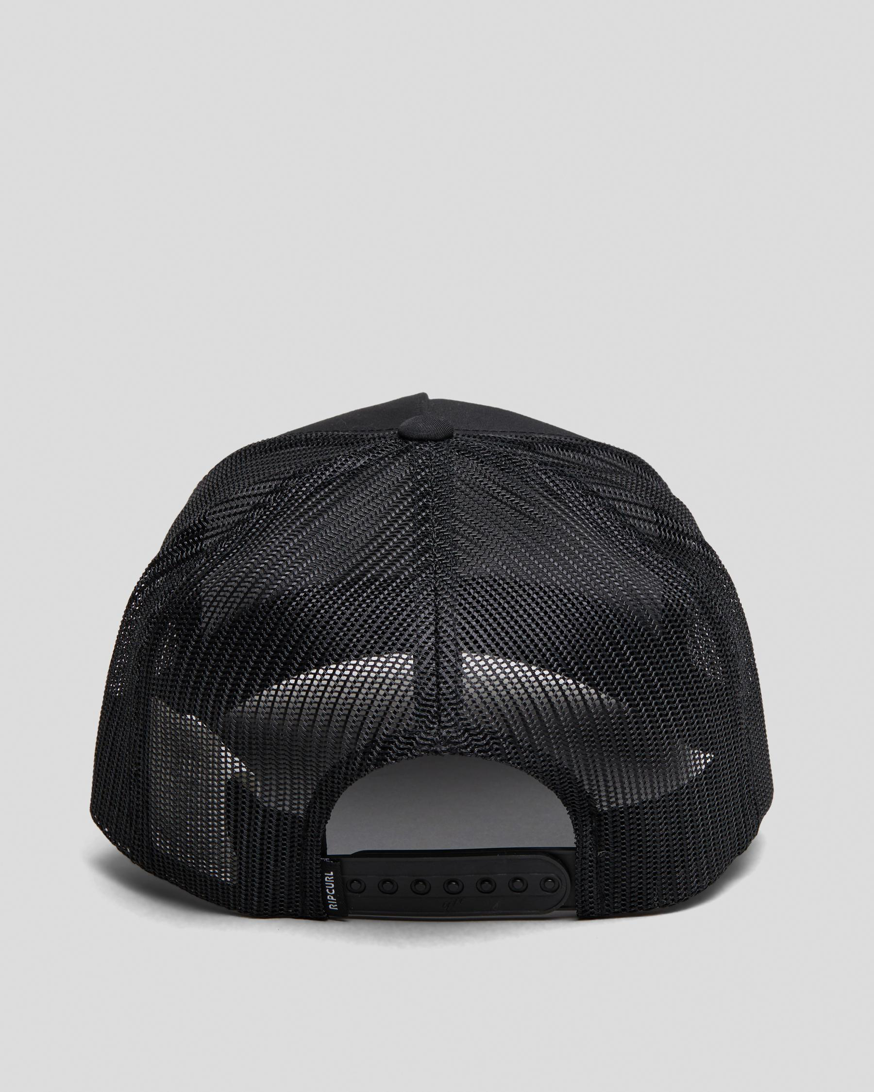 Shop Rip Curl Wetsuit Icon Trucker Cap In Black Fast Shipping & Easy