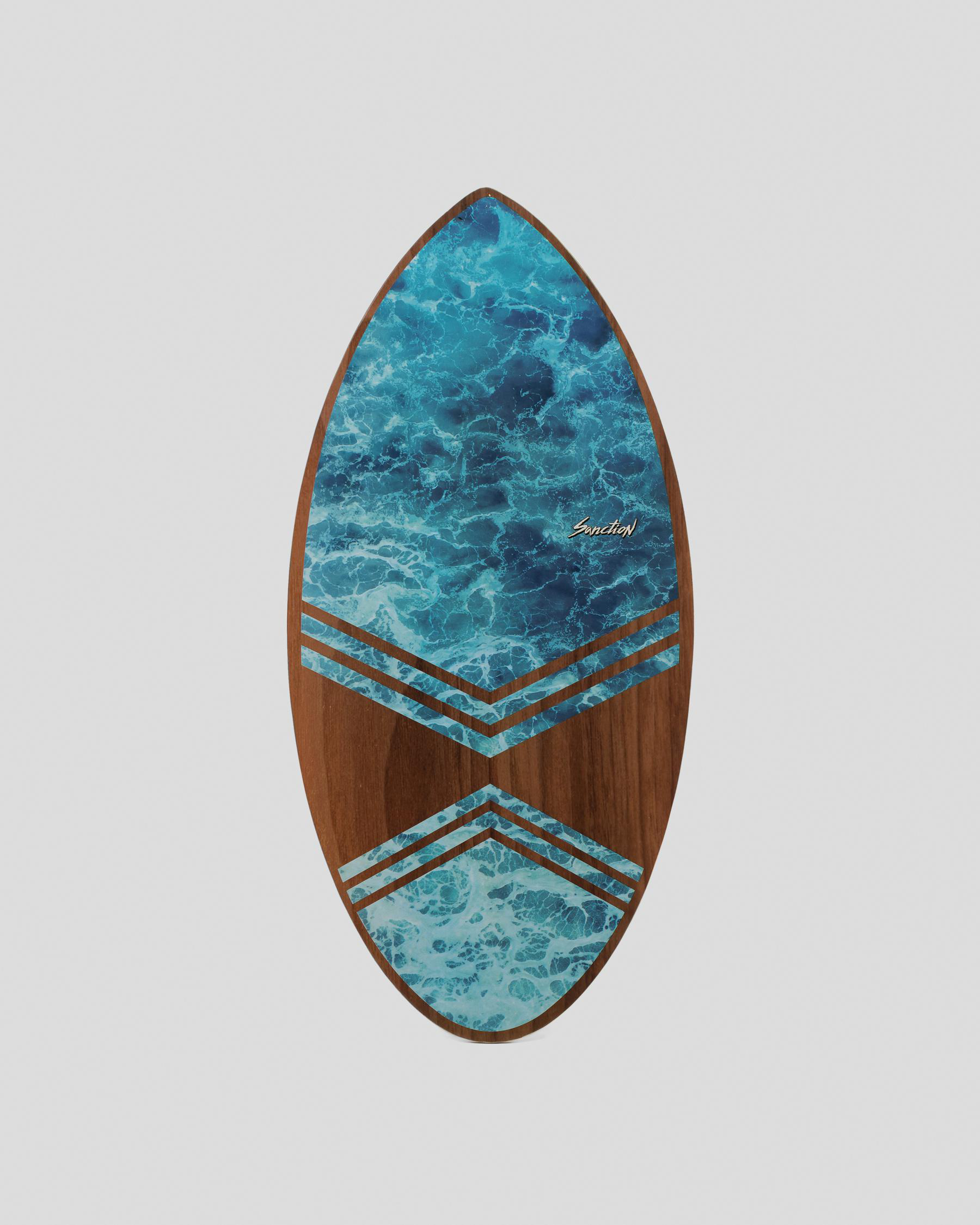 Shop Sanction Tidal 41" Skimboard In Blue Fast Shipping & Easy