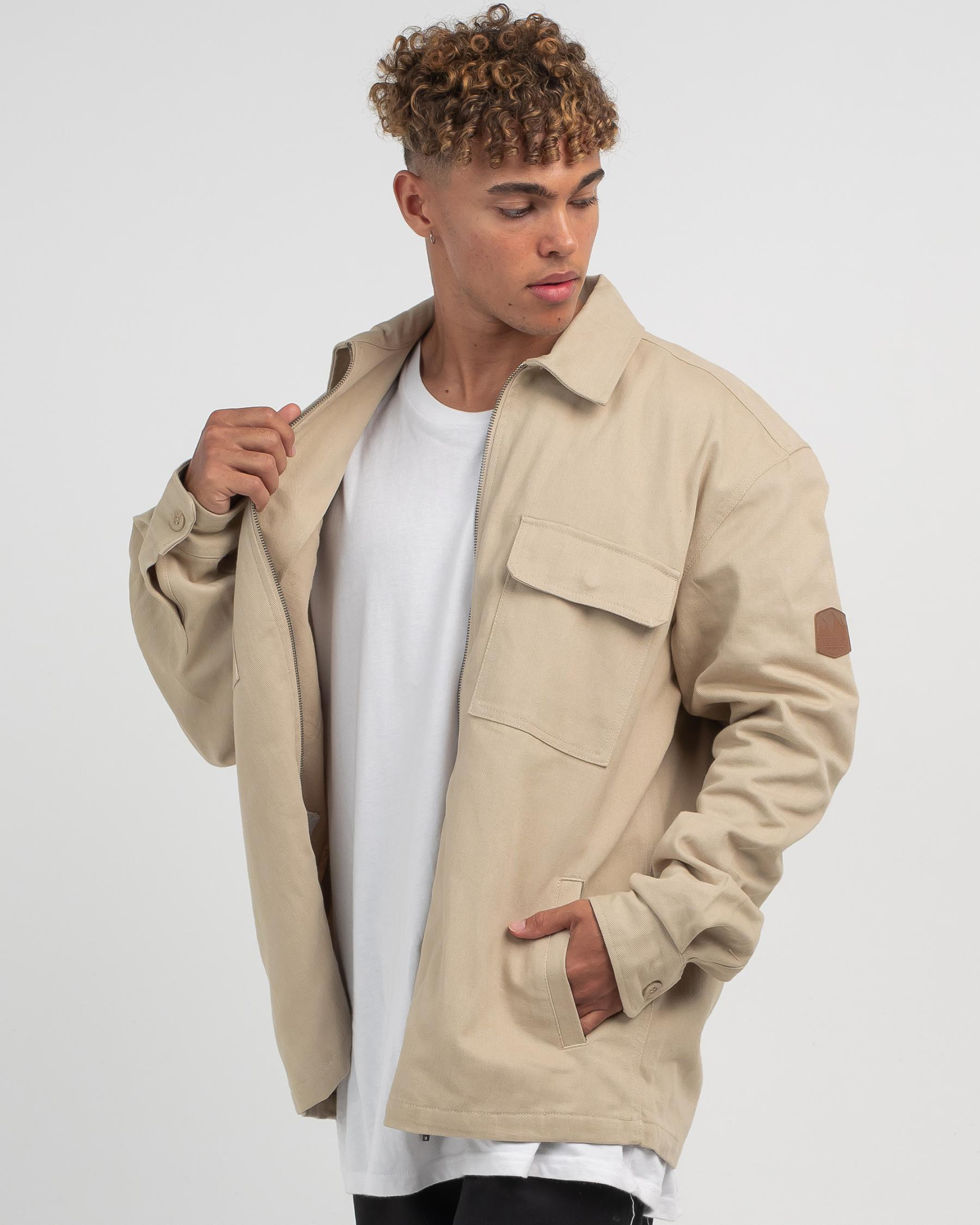 Shop Lucid Code Jacket In Tan - Fast Shipping & Easy Returns - City ...