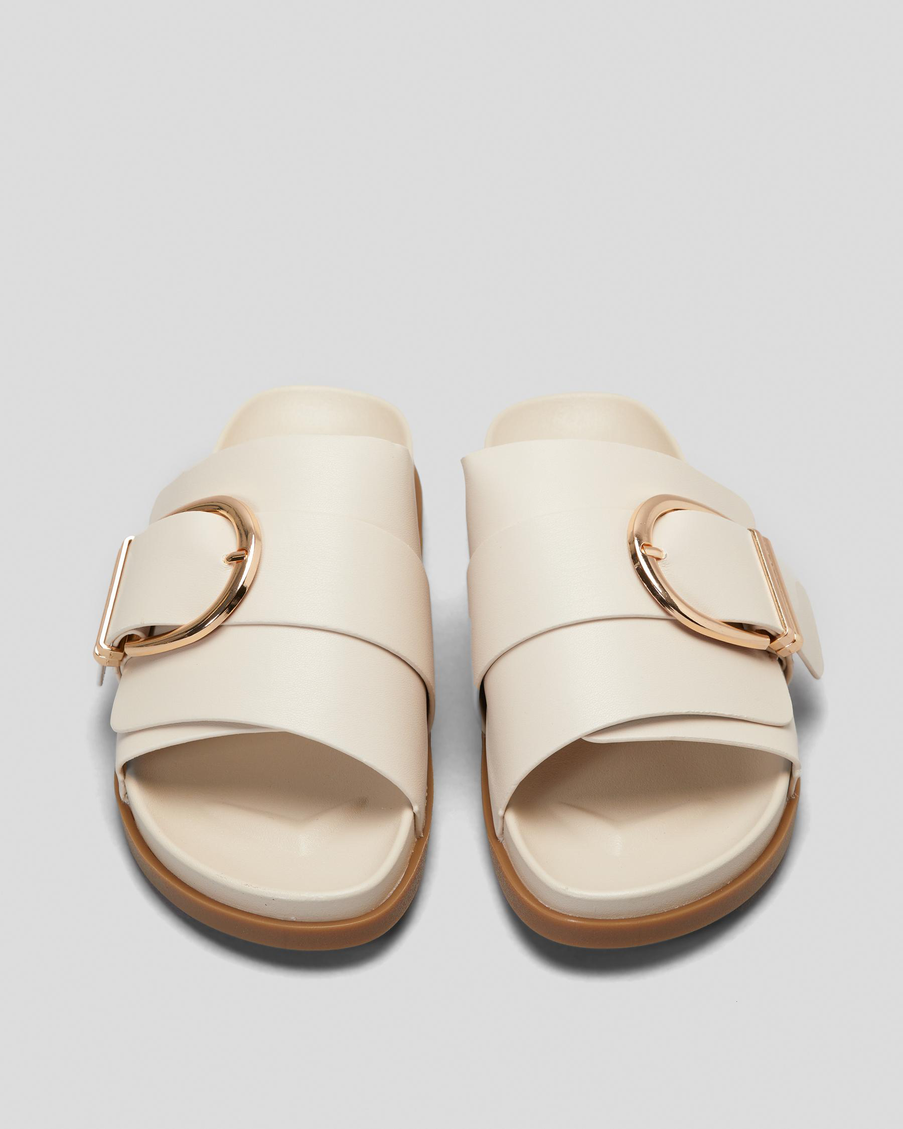 Ava And Ever Venice Slide Sandals In Cashew - Fast Shipping & Easy ...