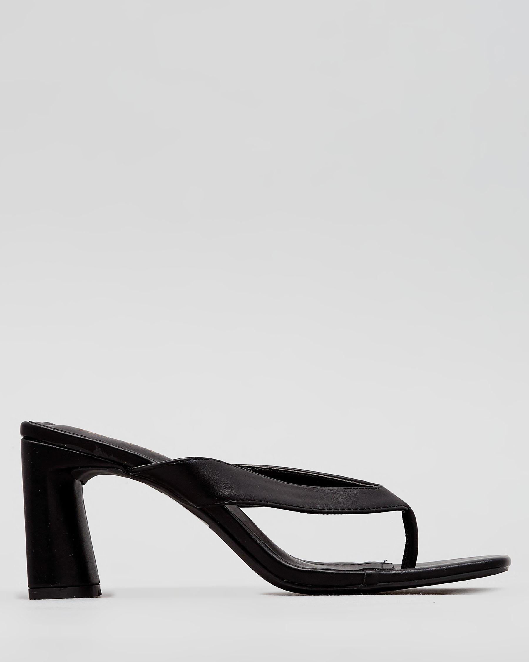 Shop Ava And Ever Appollo Heels In Black - Fast Shipping & Easy Returns ...