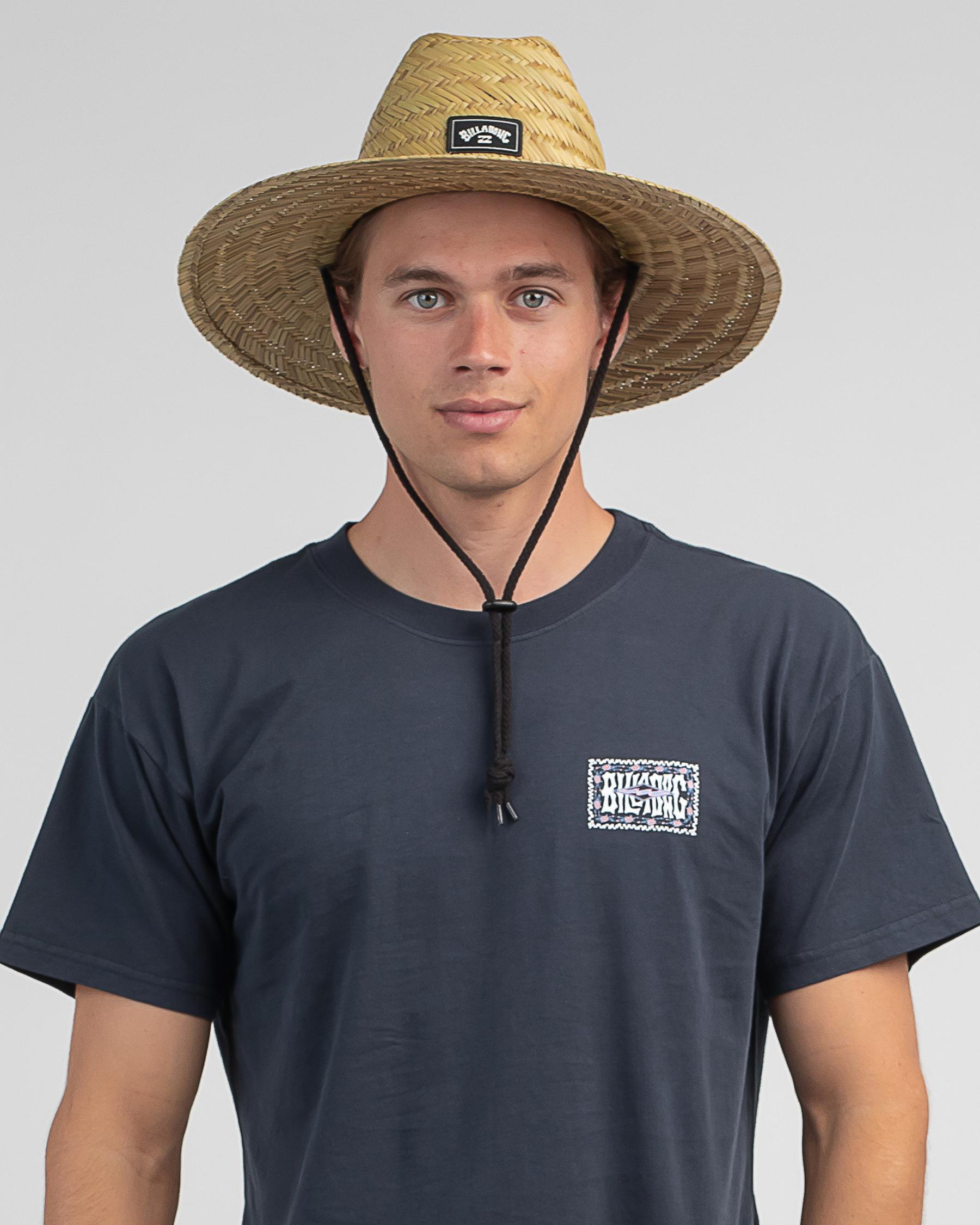 Shop Billabong Tides Straw Hat In Natural Fast Shipping & Easy