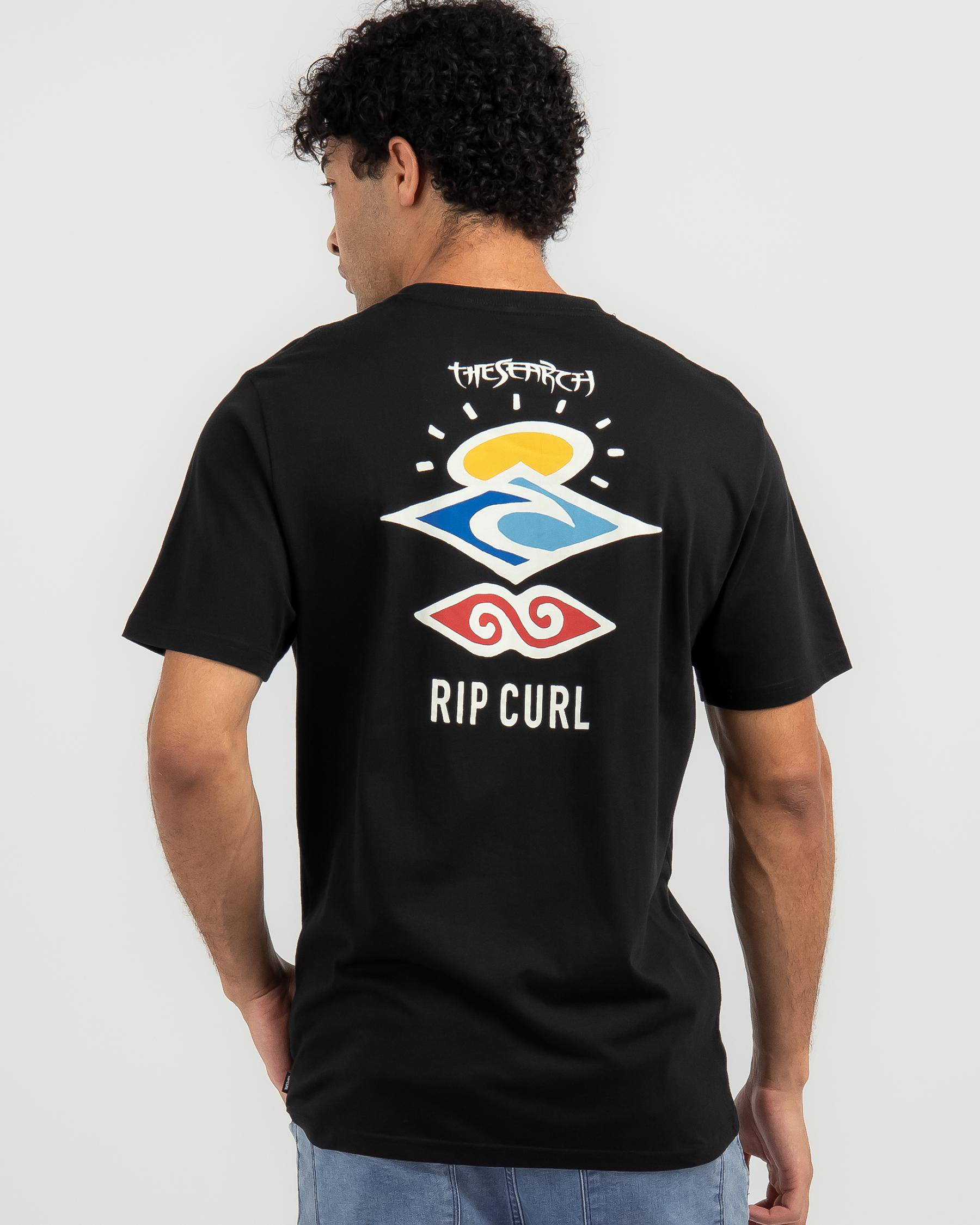 Boys - Rip Curl Search Icon T-Shirt - Boy's Graphic T-Shirts in Storm Blue