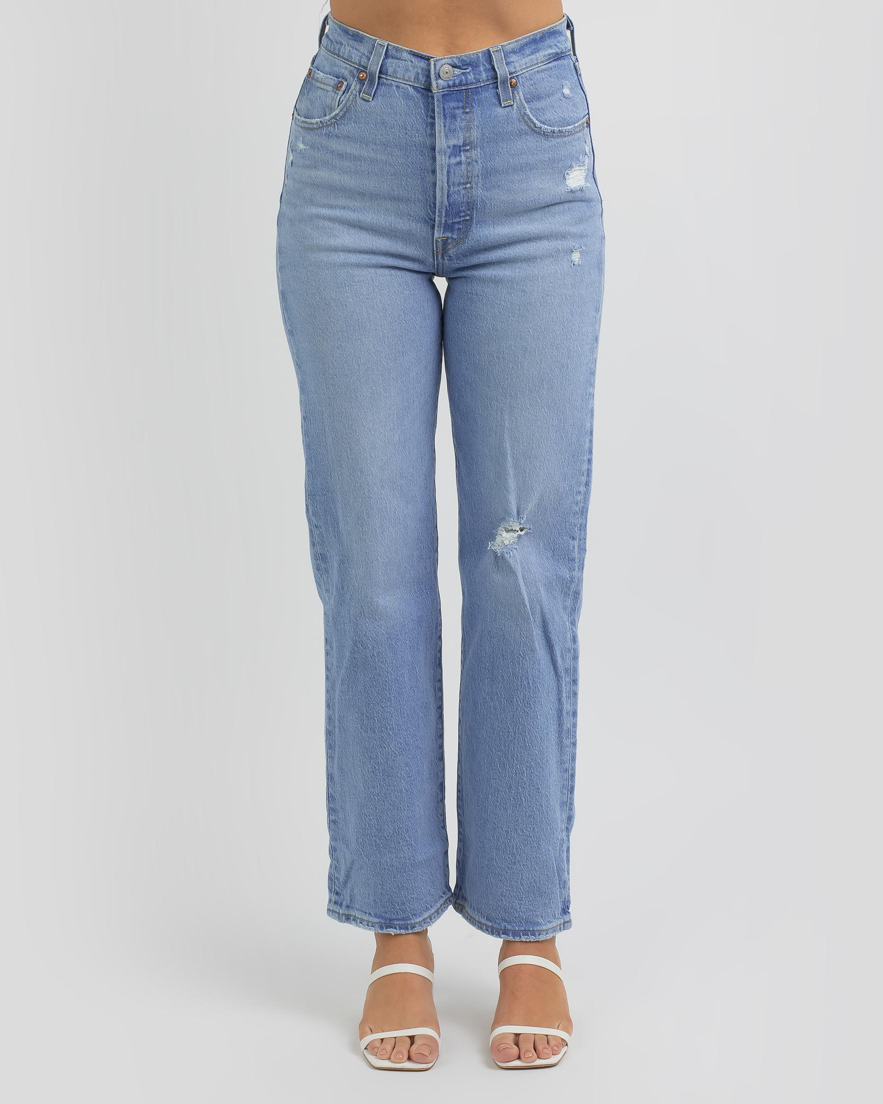 Levi's Ribcage Straight Jeans In Samba Done - Fast Shipping & Easy ...