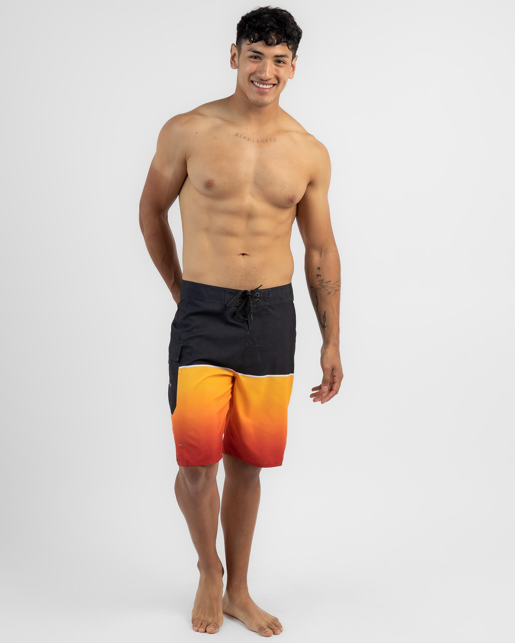 Shop Rip Curl Dawn Patrol Board Shorts In Blood Red Fast Shipping