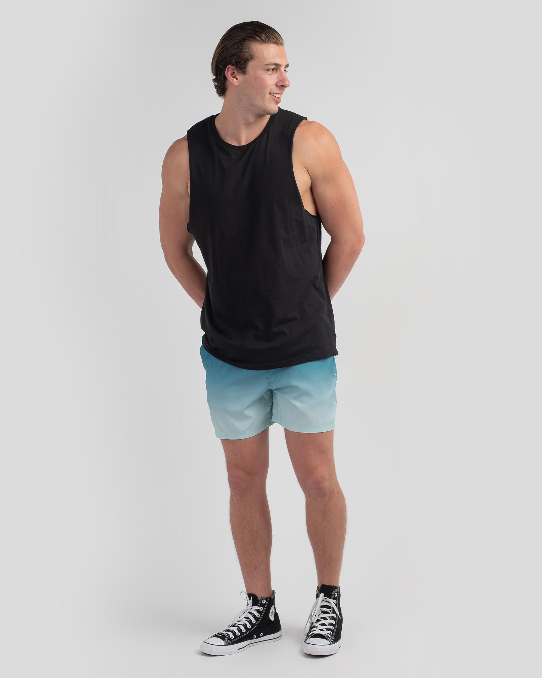 Shop Rip Curl Laze Fade Volley Board Shorts In Blue Fast Shipping