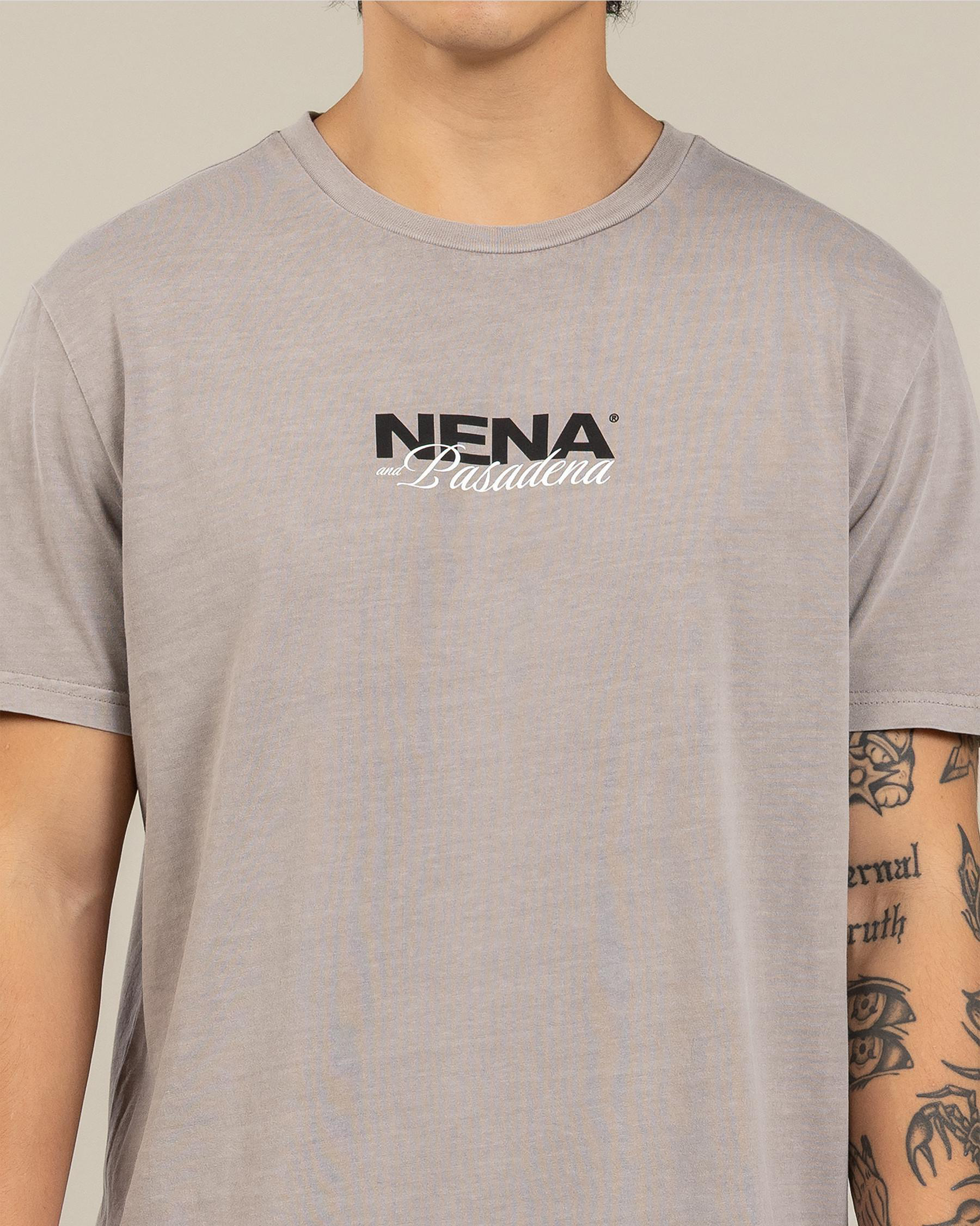 Nena & Pasadena Veered Dual Curved T-Shirt In Pigment Paloma - FREE ...