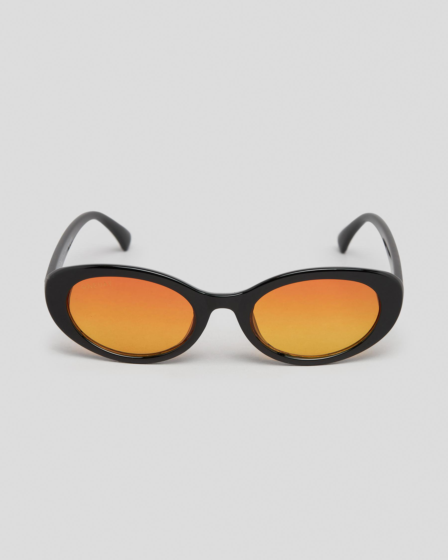 ONEDAY Daisy Chain Sunglasses In Black/orange City Beach Australia