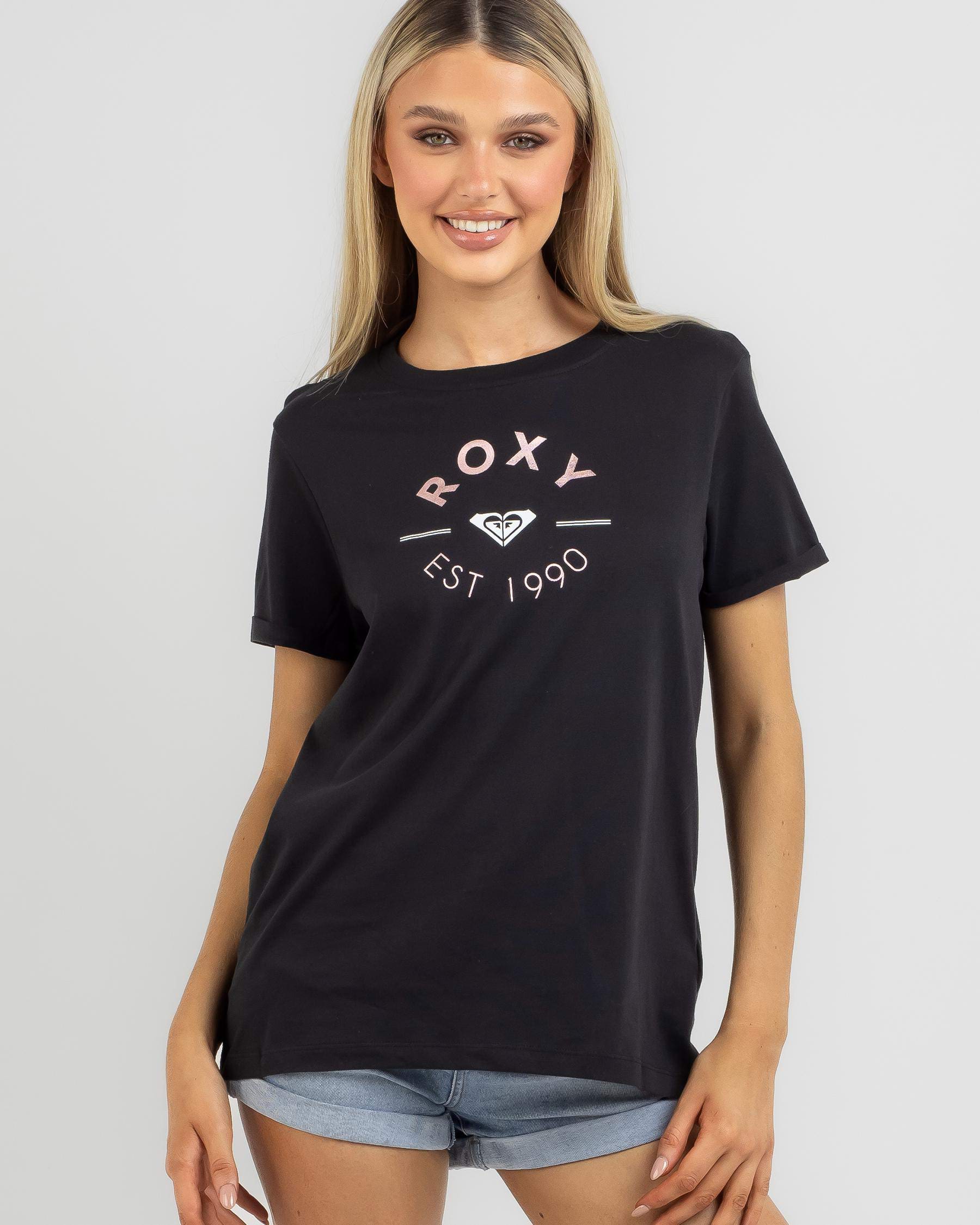 Roxy Noon Ocean Corpo T-Shirt In Anthracite - FREE* Shipping & Easy Returns  - City Beach United States