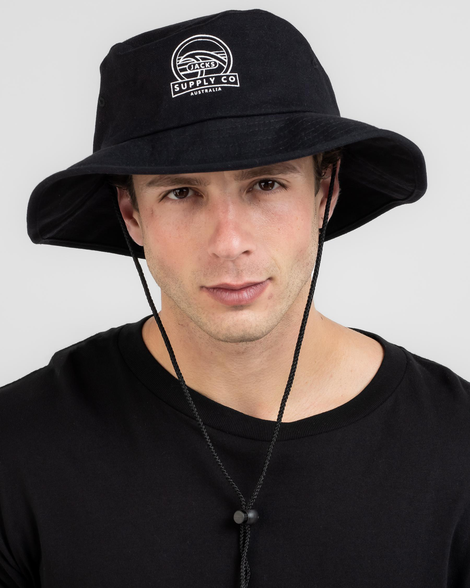 Shop Jacks Eruption Wide Brim Hat In Black Fast Shipping & Easy