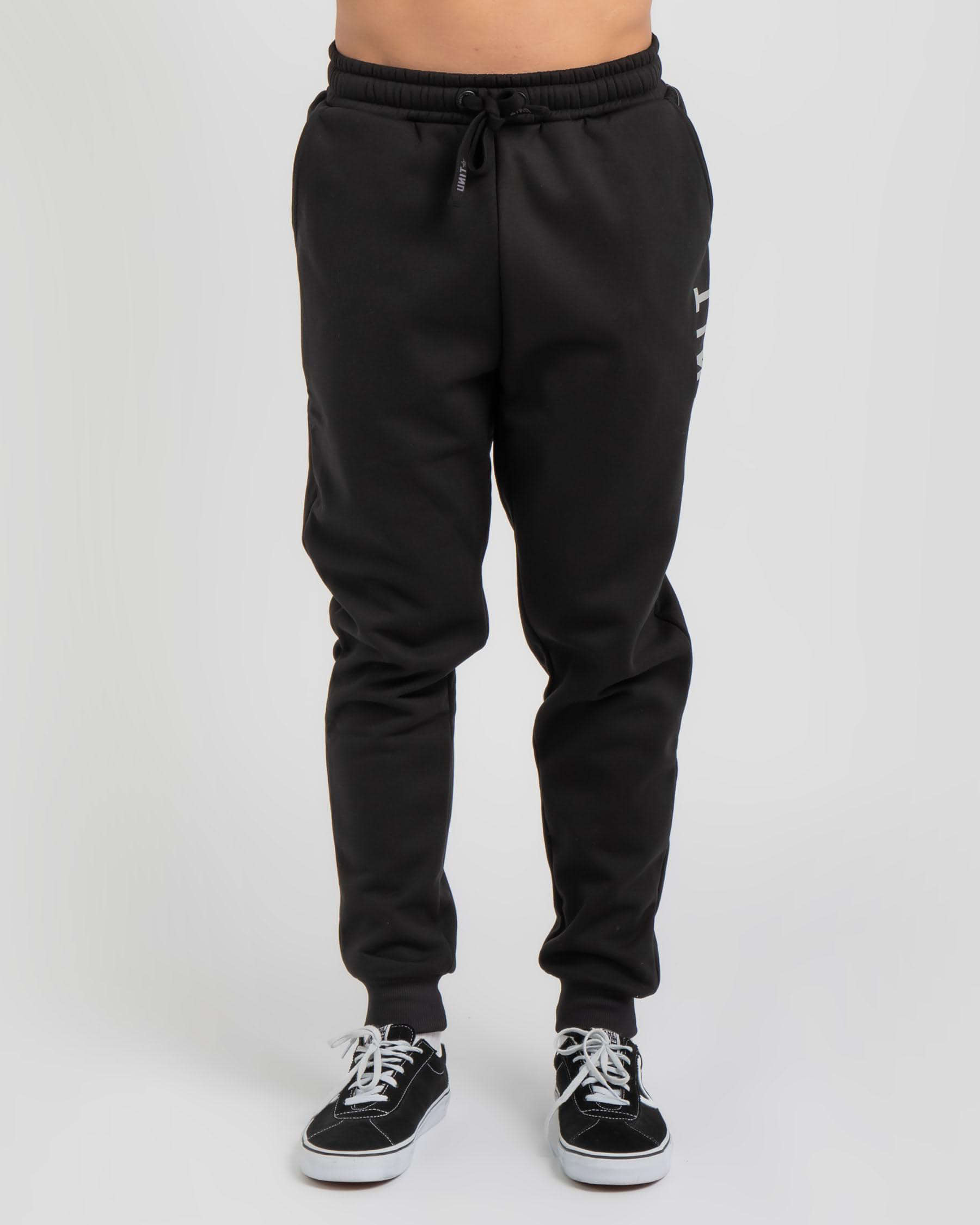 Shop Unit Stride Track Pants In Black - Fast Shipping & Easy Returns ...