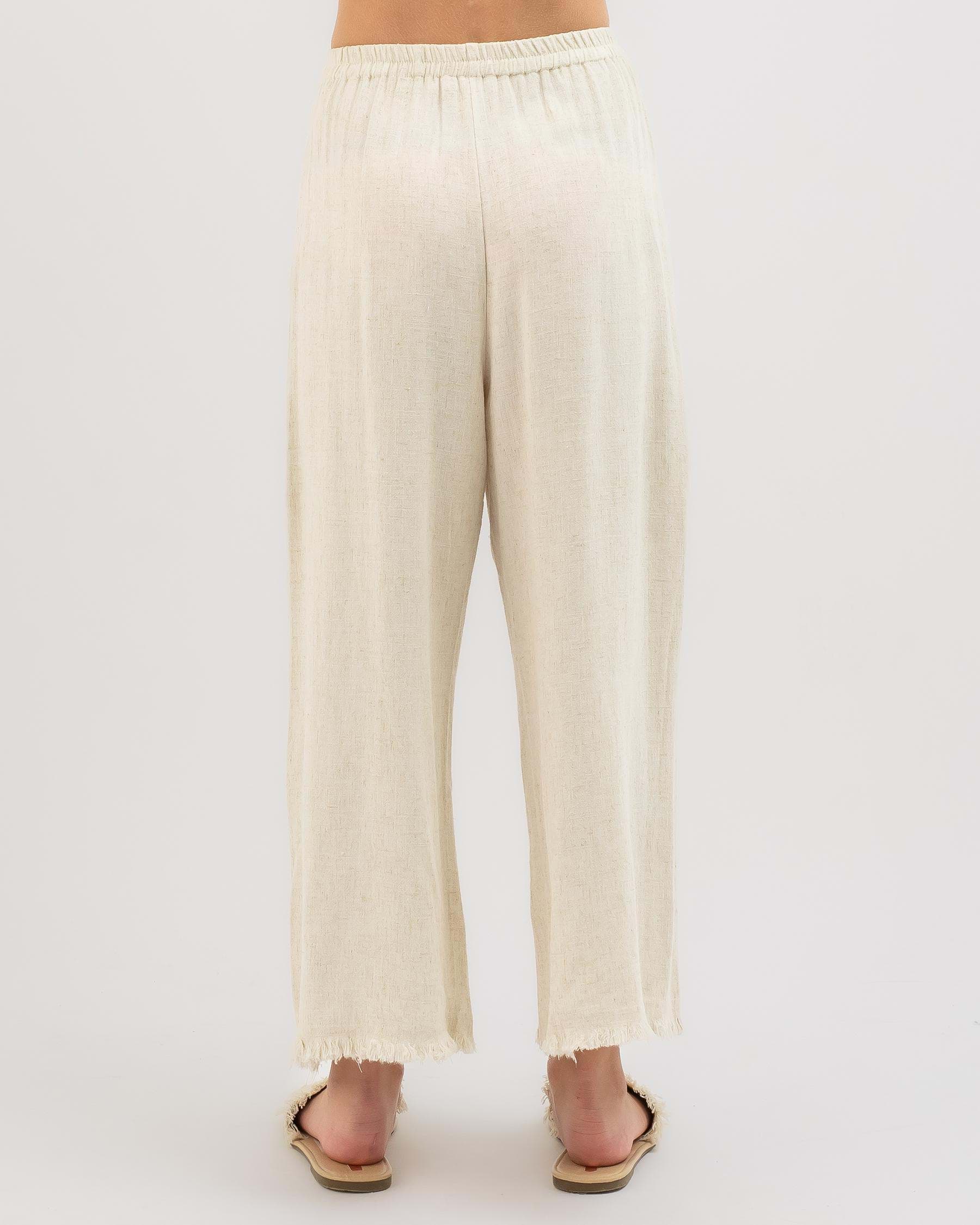 Mooloola Girls' Venice Beach Pants In Salt And Pepper - Fast Shipping ...