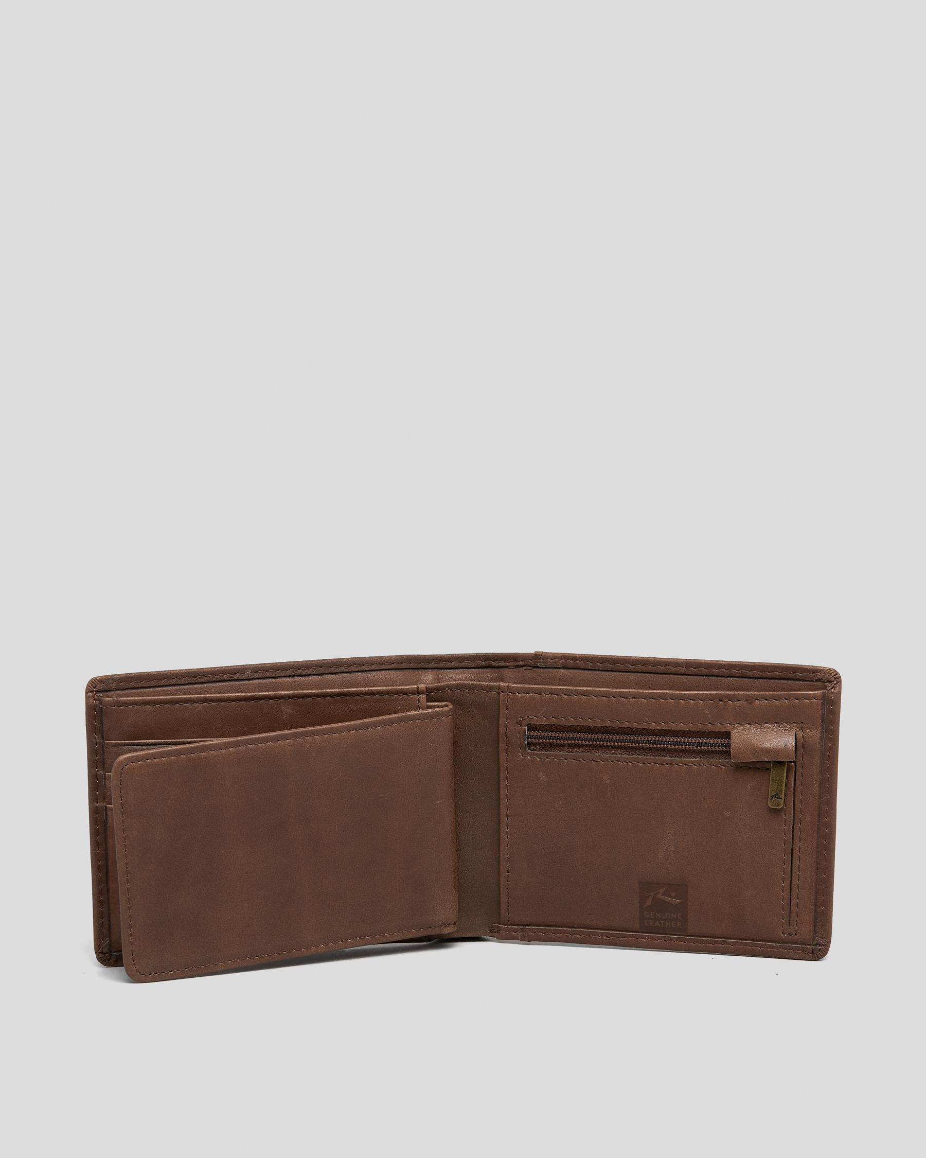 Rusted Wallet Shop Rusty High River 2 Leather Wallet In Chocolate - Fast Shipping ...