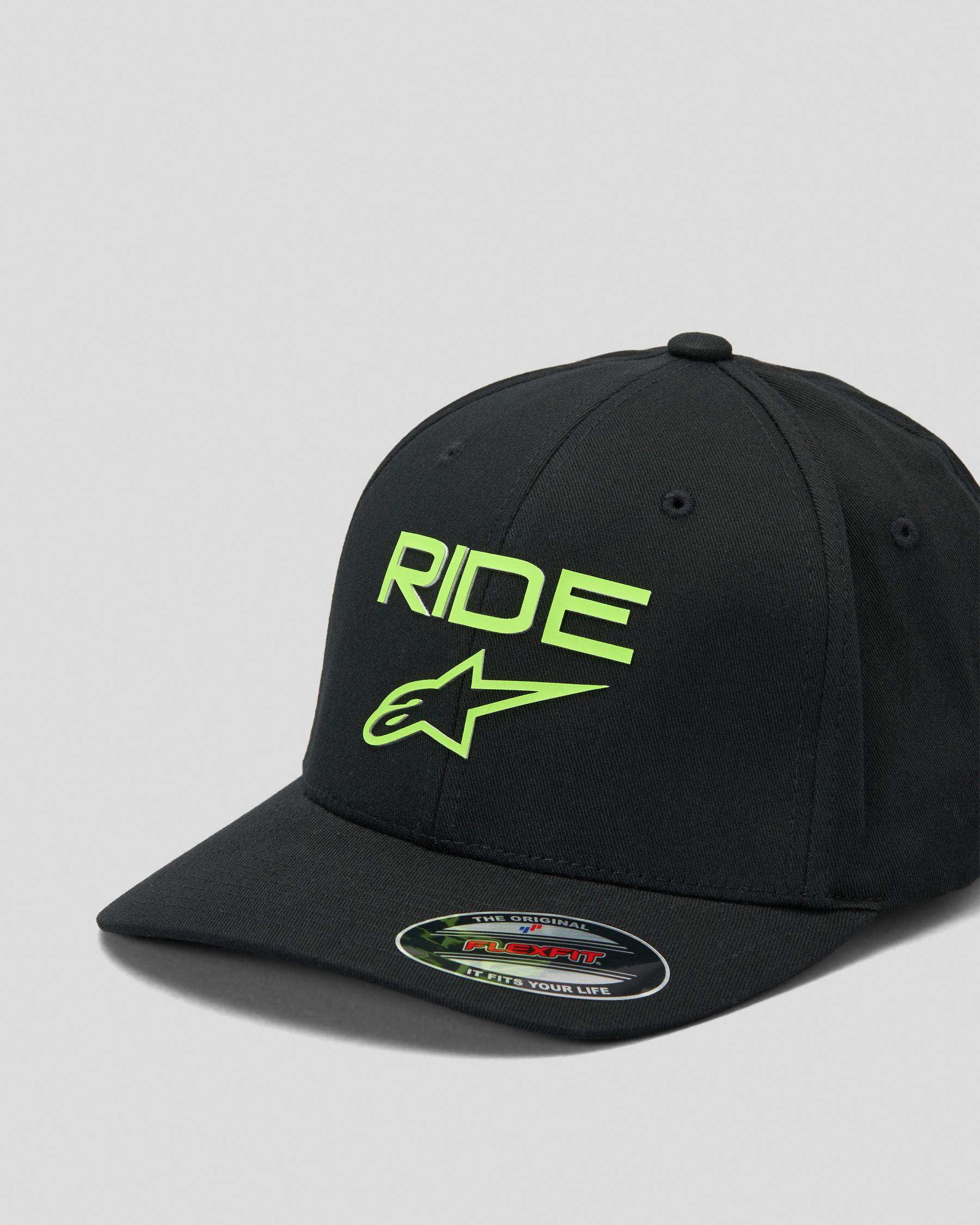 Shop Alpinestars Ride Transfer Cap In Black/green - Fast Shipping ...