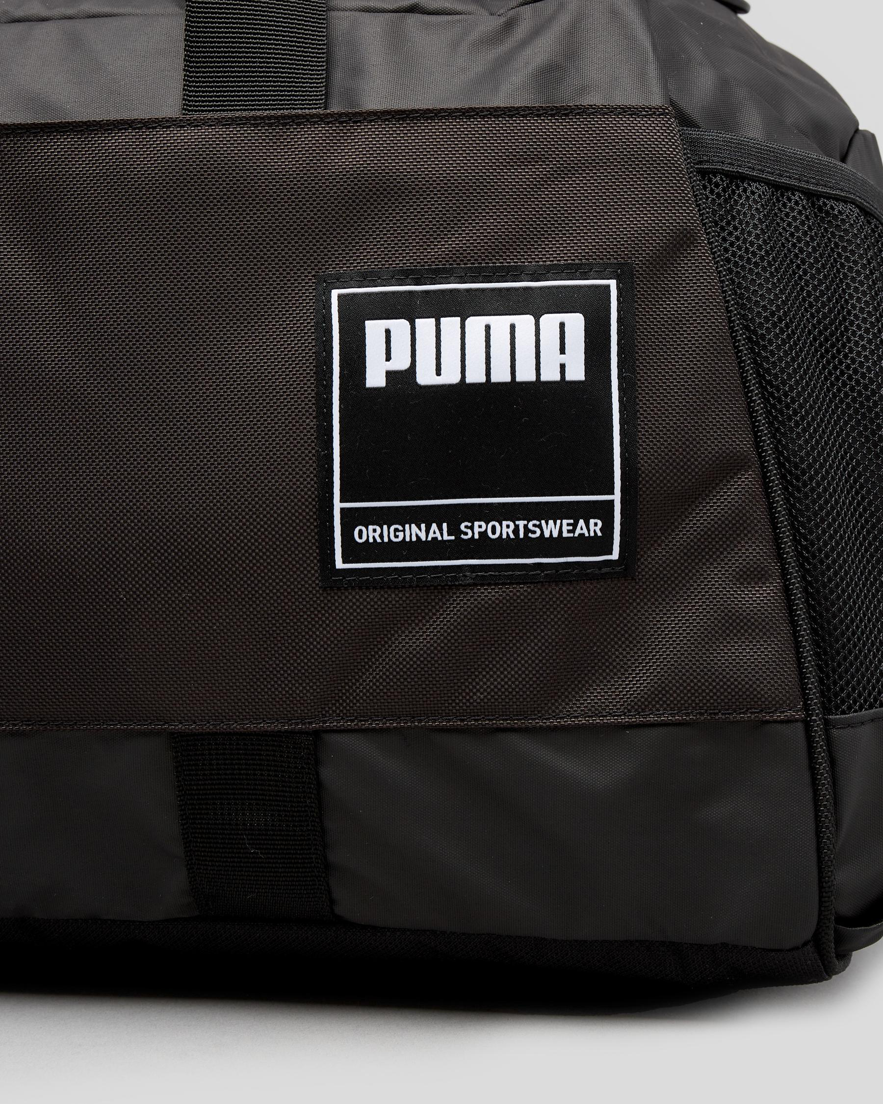 Shop Puma Gym Duffle Bag In Puma Black Fast Shipping & Easy Returns