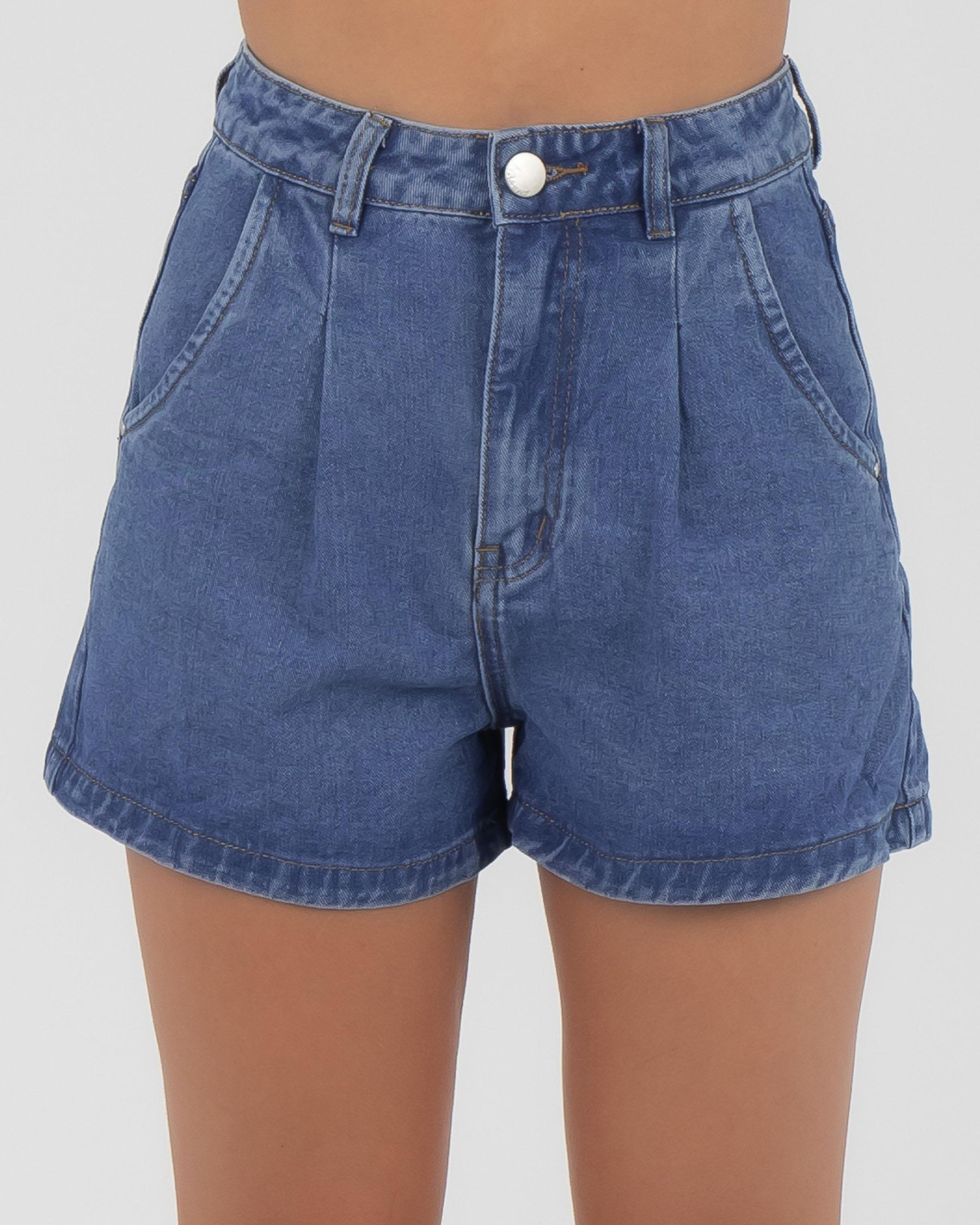 Shop Ava And Ever Balloon Shorts In Dark Mid Fast Shipping & Easy