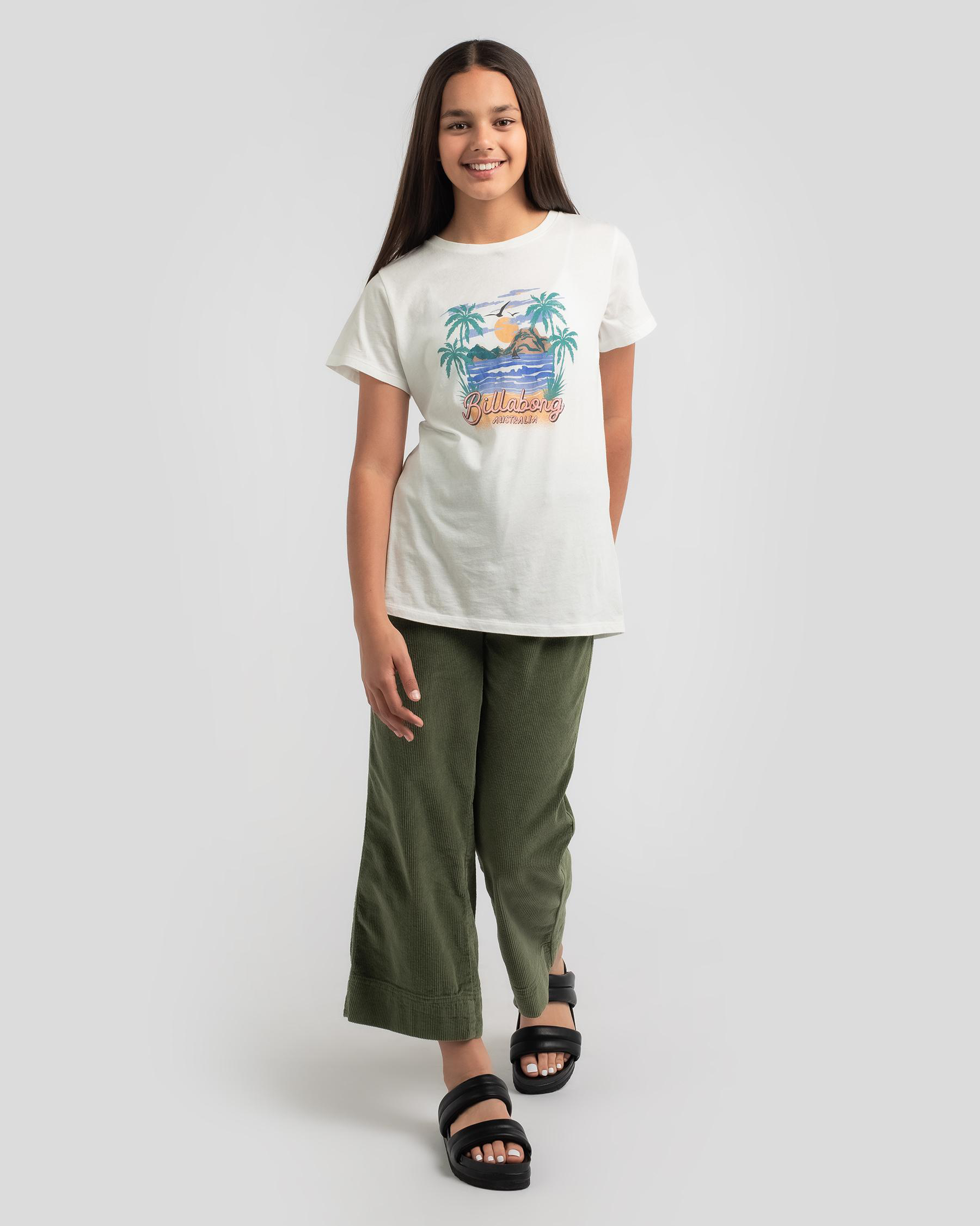 Shop Billabong Girls' Coco Loco T-Shirt In Salt Crystal …