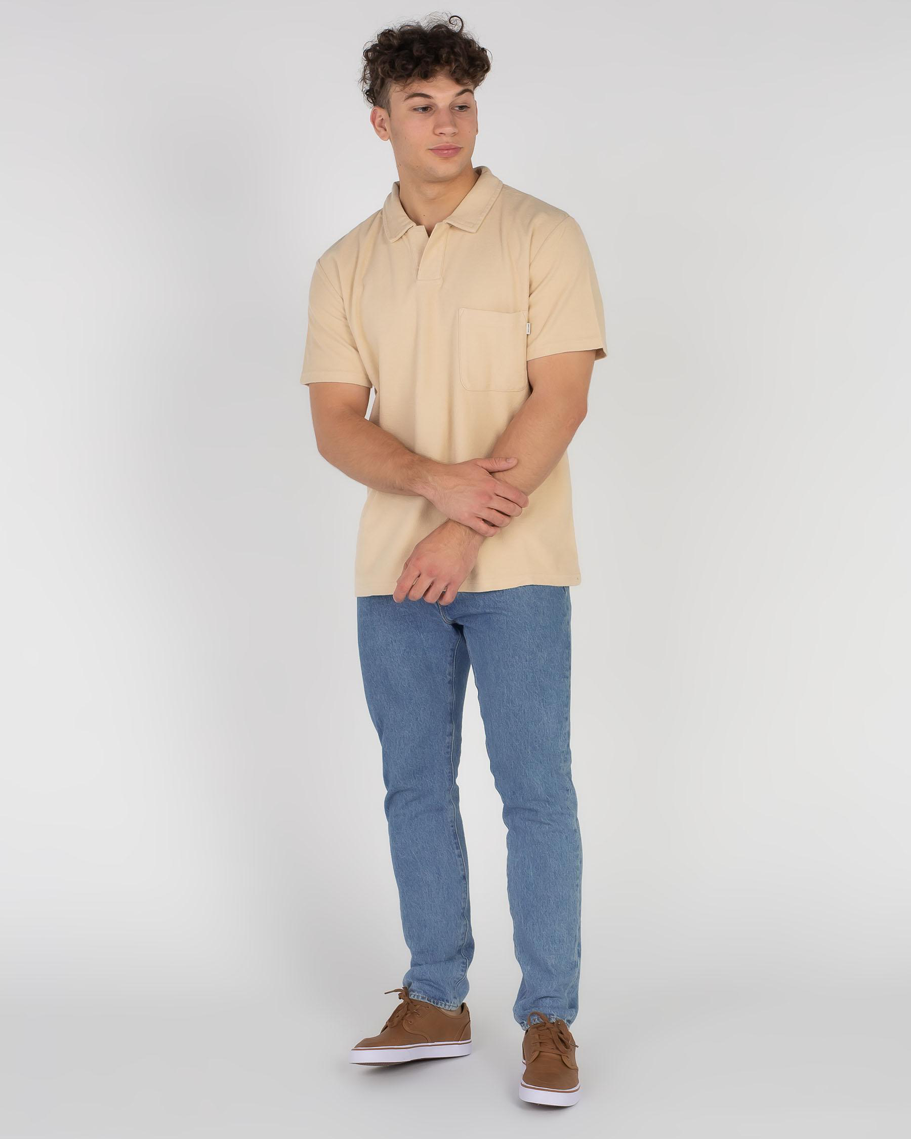 Rhythm Vintage Terry Polo Shirt In 
