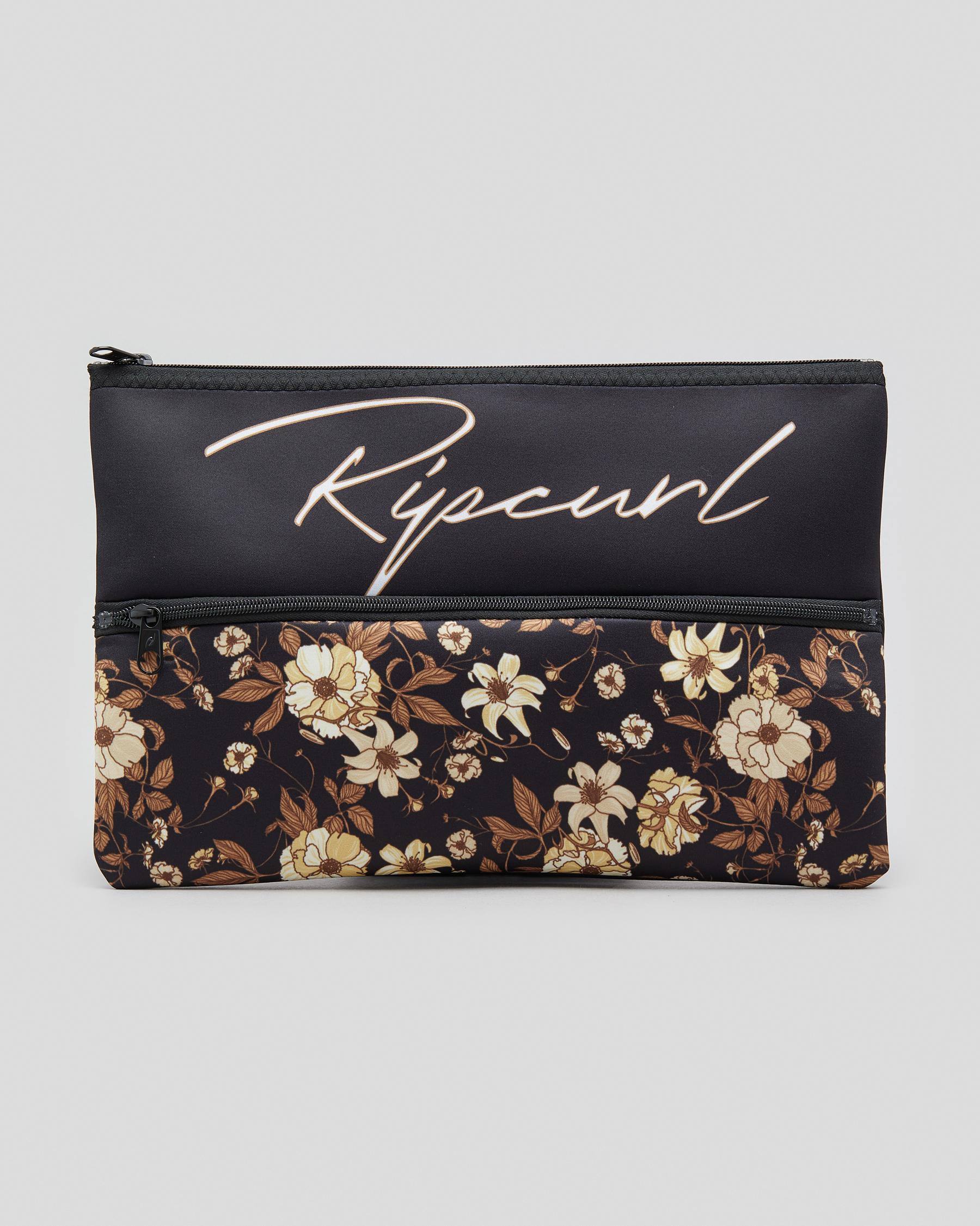 Rip Curl XL Pencil Case In Tan City Beach New Zealand