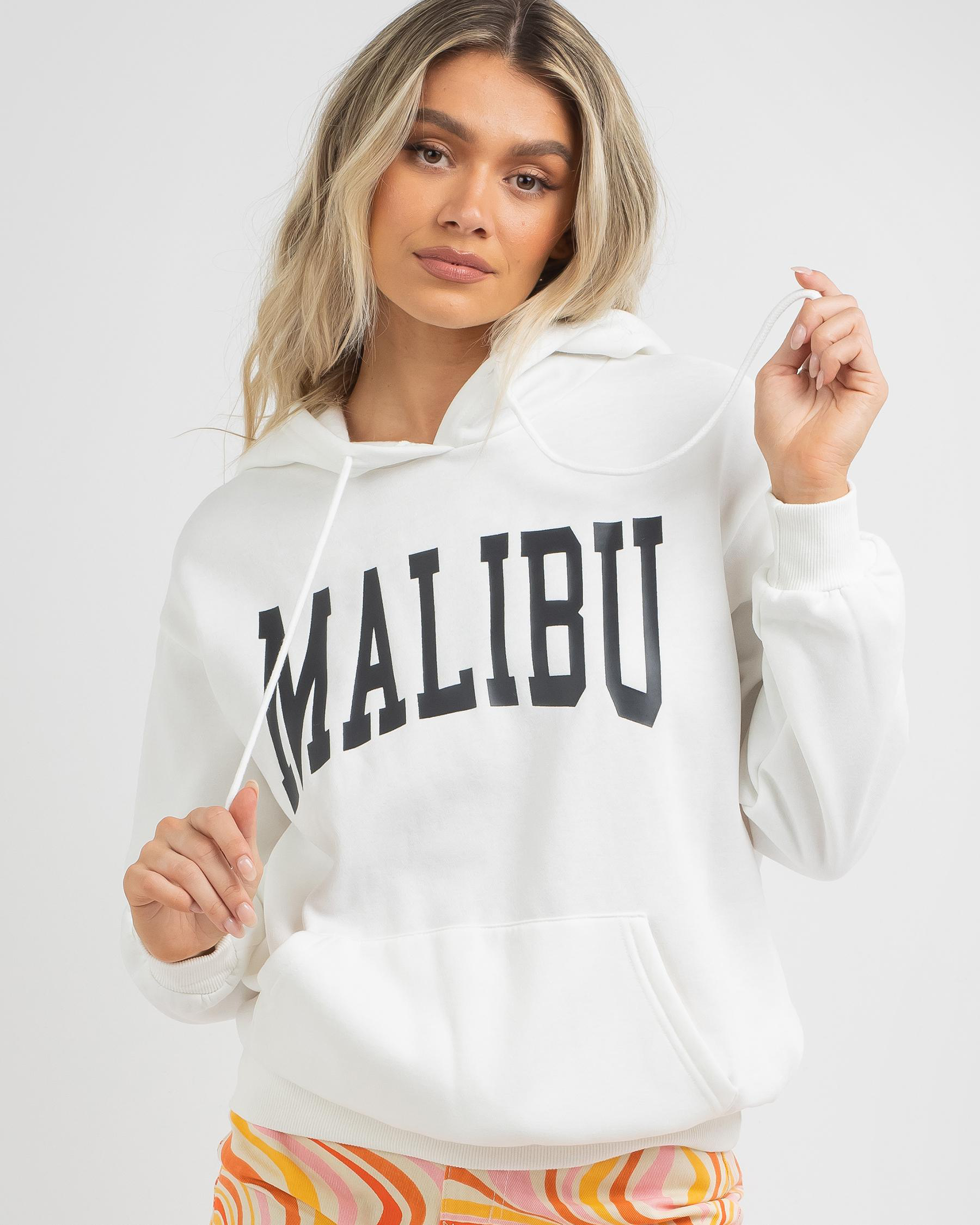 Shop MRKT Malibu Sweatshirt In White Fast Shipping Easy Returns shop-mrkt-malibu-sweatshirt-in-white-fast-shipping-easy-returns