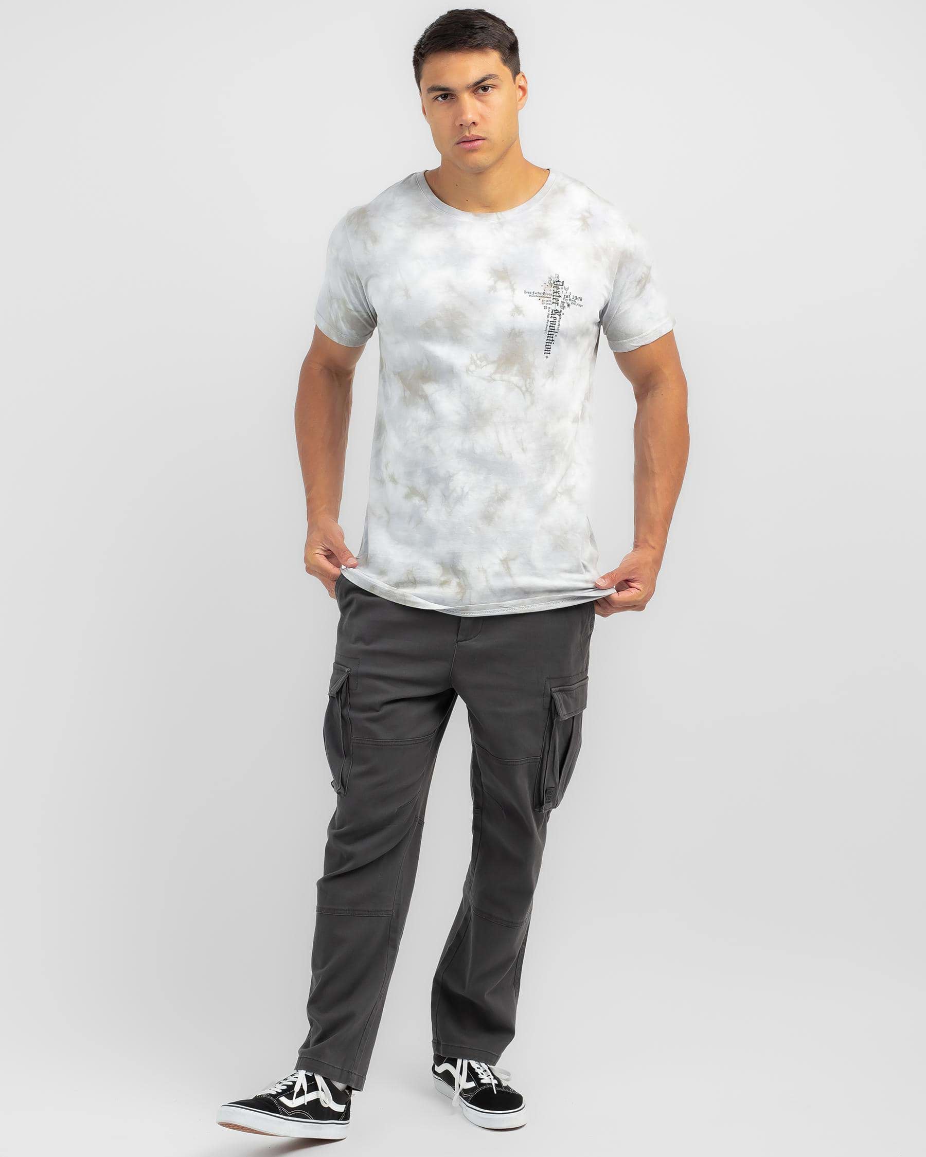 Shop Dexter Croix T-shirt In Light Grey Mottle - Fast Shipping & Easy ...