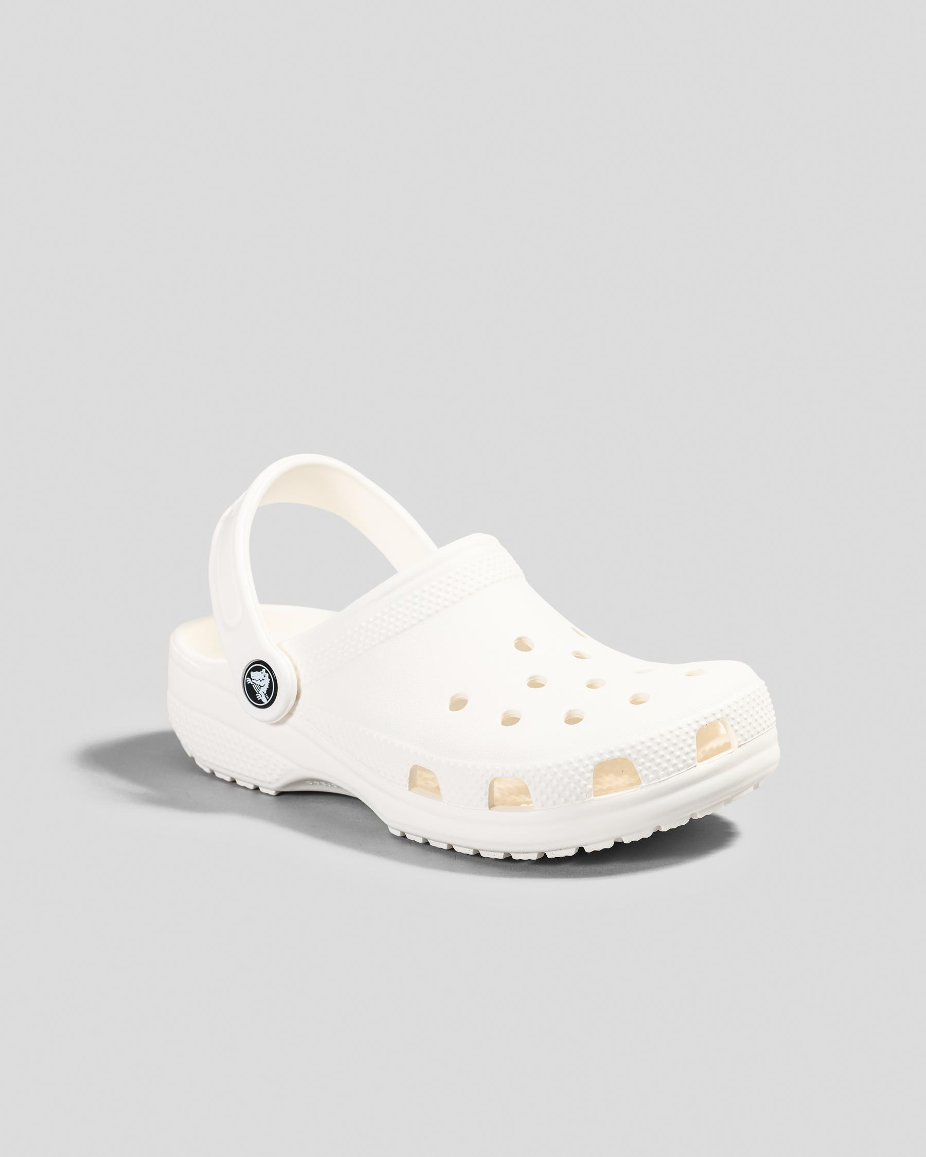 Crocs Kids' Classic Clog Sandals In White City Beach New Zealand