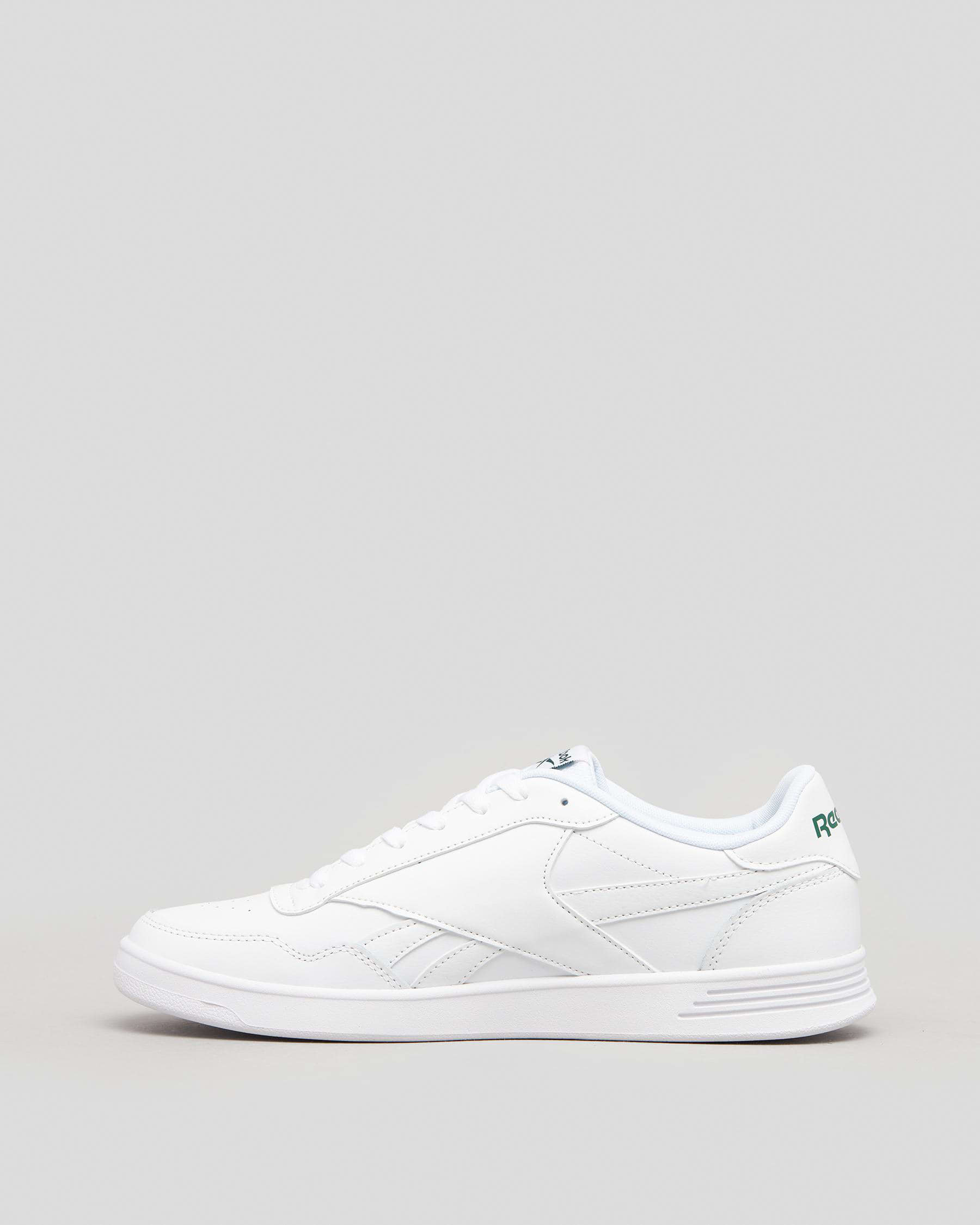 Reebok Court Advance Shoes In White/white/clover Green - Fast Shipping ...