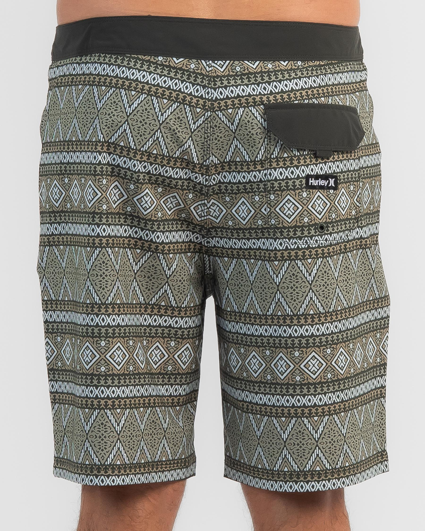 Shop Hurley Weekender 20" Board Shorts In Dark Green Fast Shipping