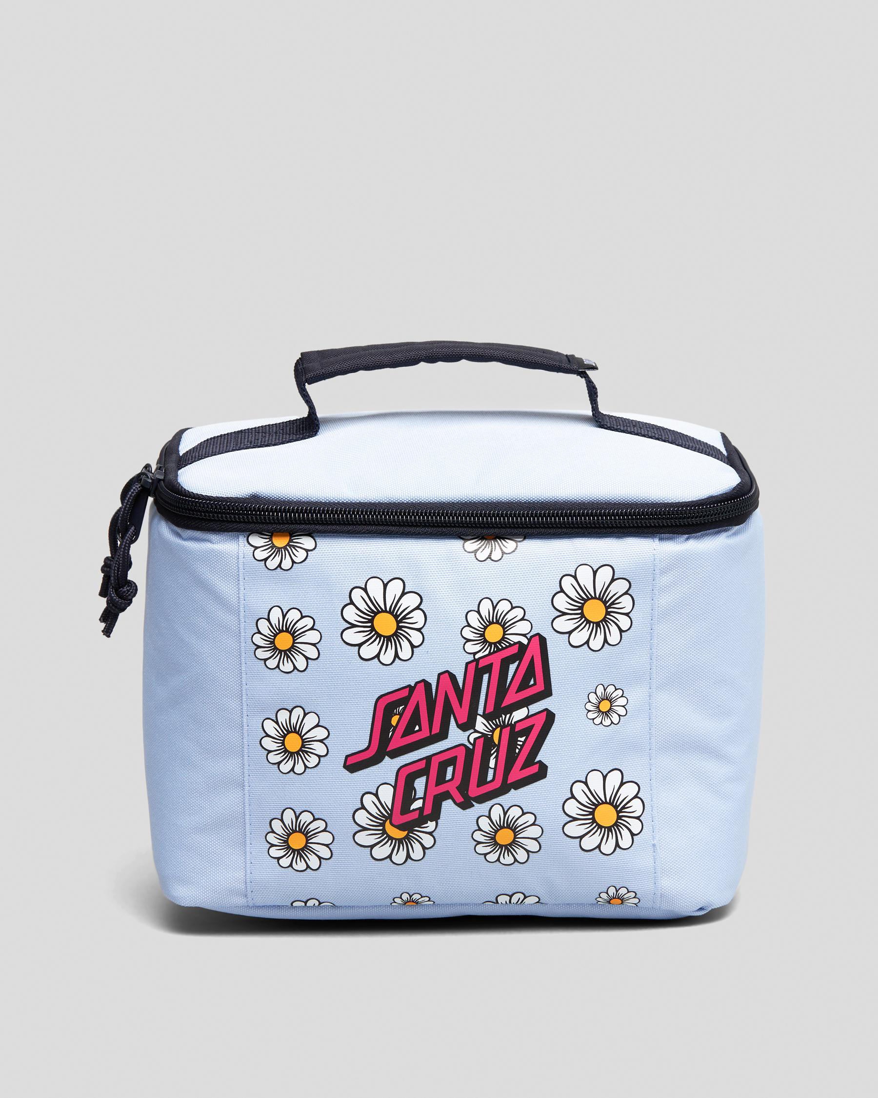 Shop Santa Cruz Daisy Strip Lunch Box In Light Blue Fast Shipping