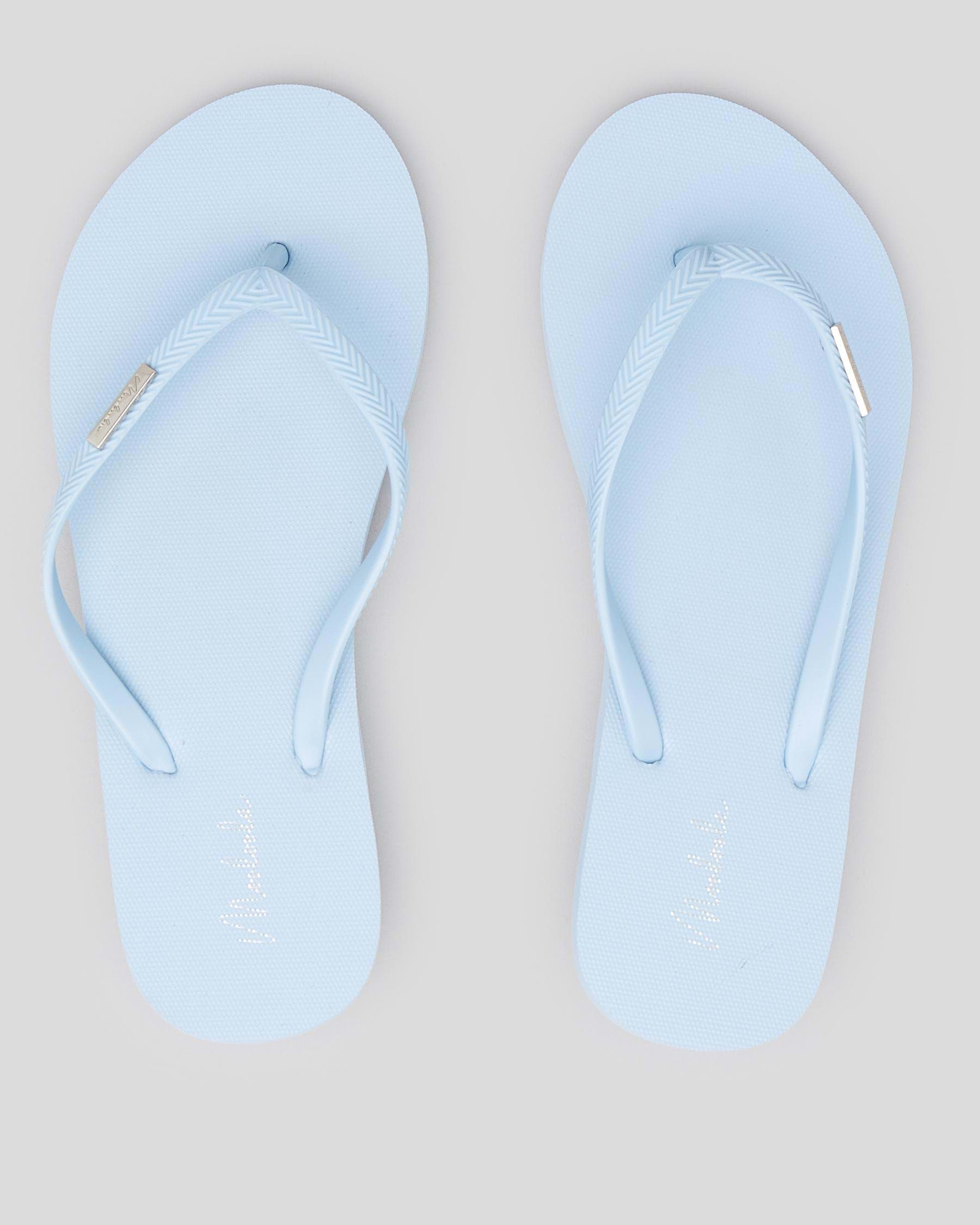 Mooloola Callie Thongs In Light Blue - Fast Shipping & Easy Returns ...