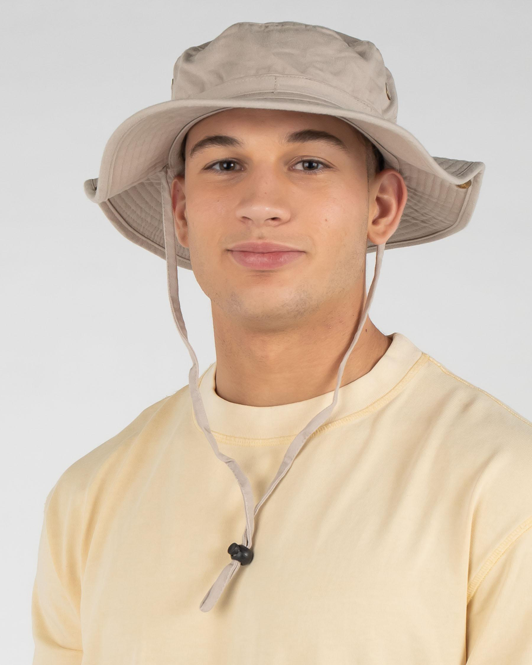 Shop Jacks Dune Wide Brim Hat In Stone Fast Shipping & Easy Returns