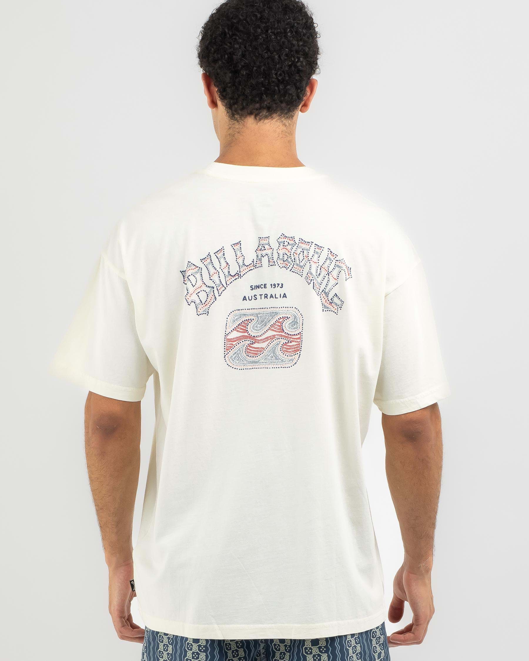 Billabong Theme Arch T-Shirt In Off White - Fast Shipping & Easy ...