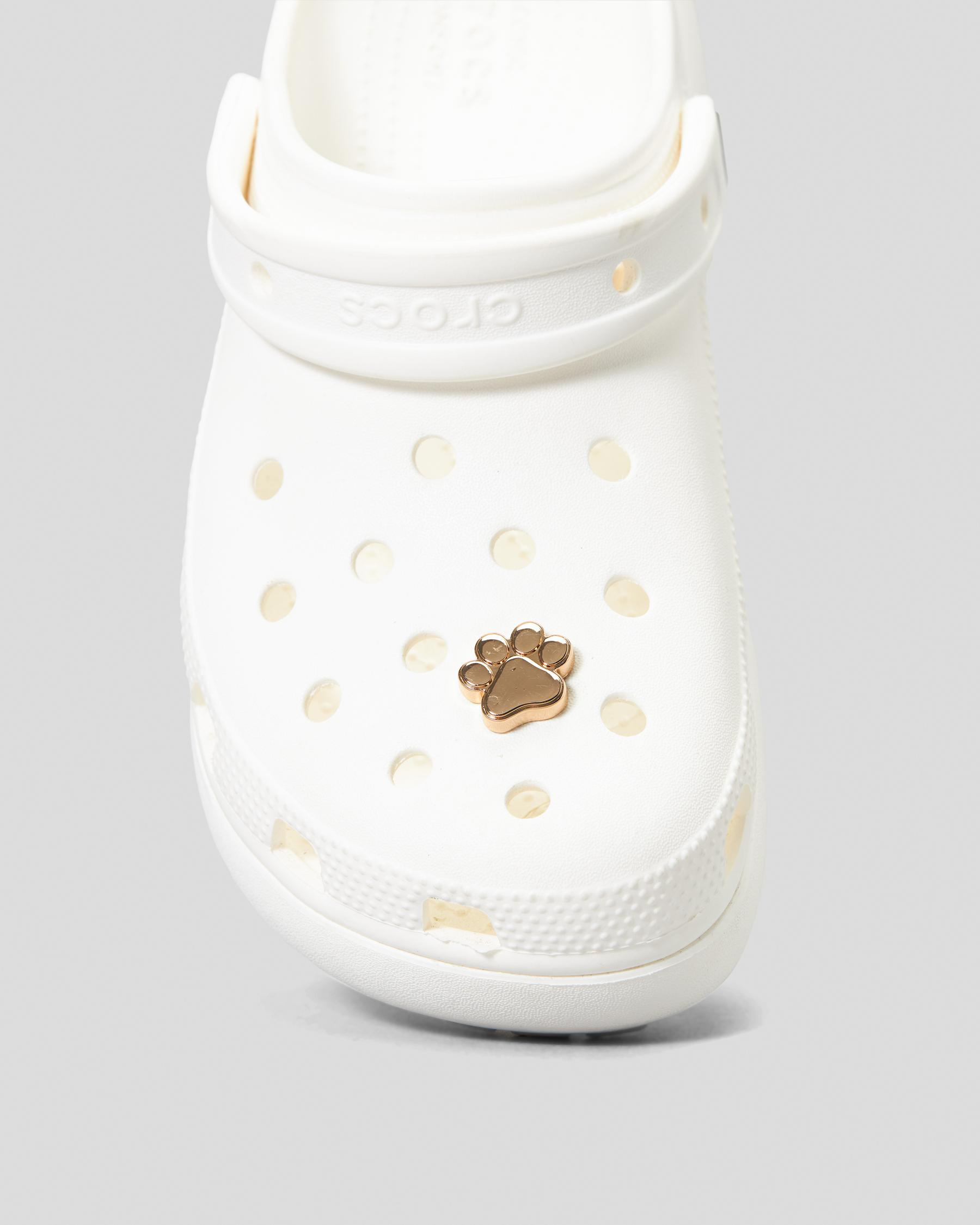 Shop Crocs Gold Dog Paw Jibbitz In Multi Fast Shipping & Easy Returns