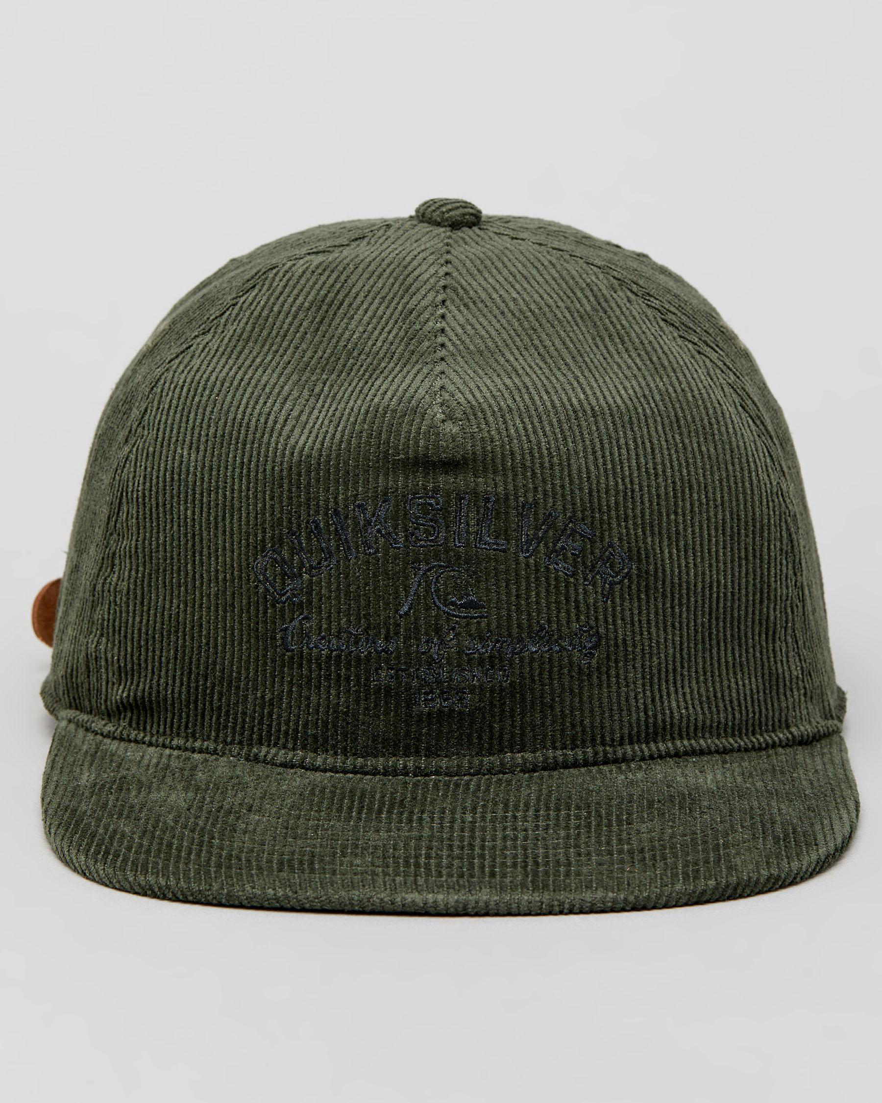 Shop Quiksilver Cord Monger Cap In Thyme - Fast Shipping & Easy Returns ...