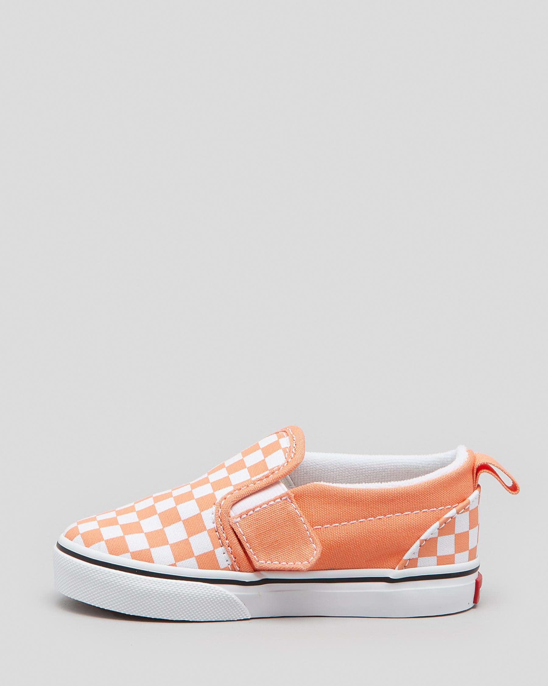 Vans Toddlers' CSO Checkerboard Shoes In Melon/true White - Fast ...