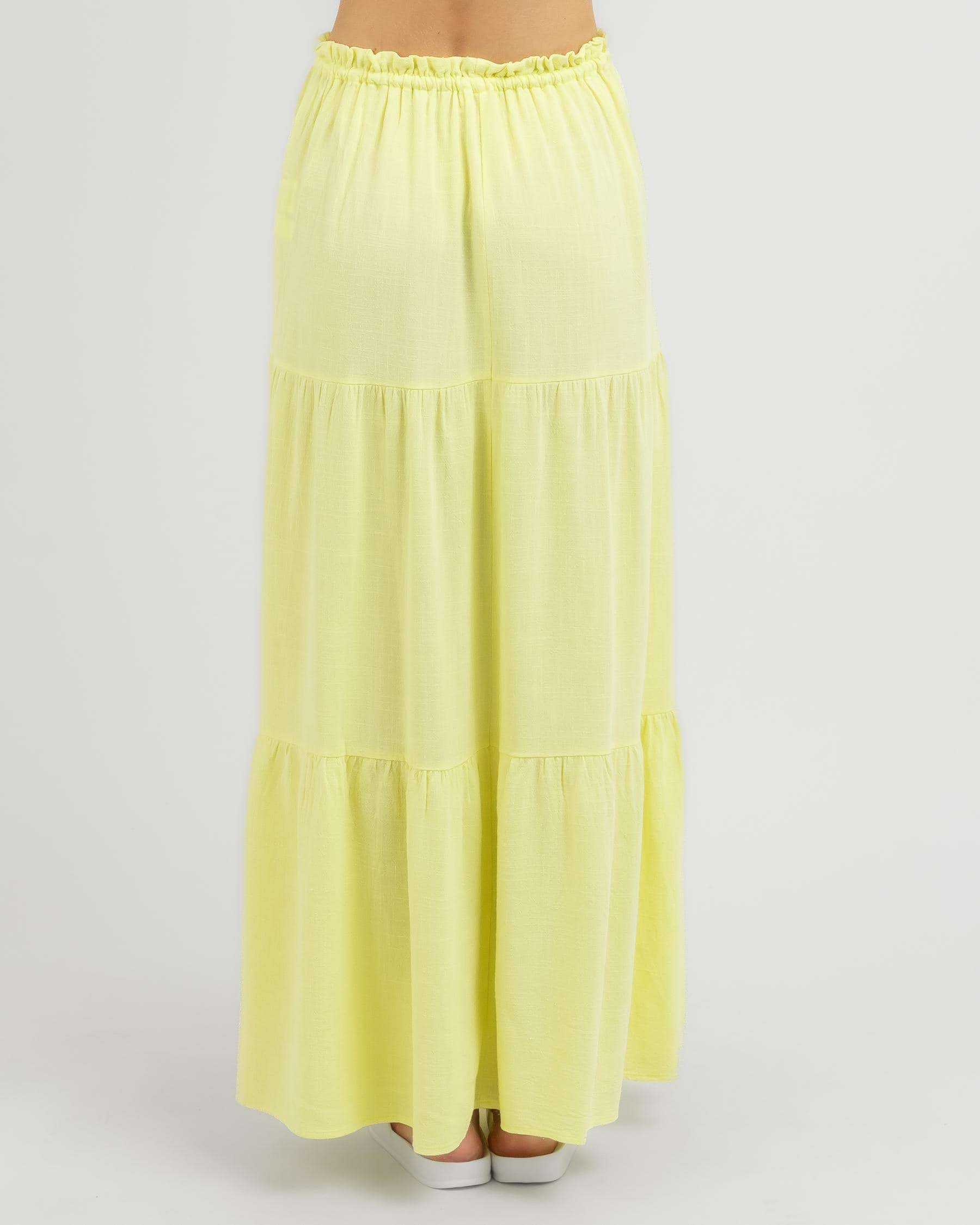 Mooloola Capeside Maxi Skirt In Yellow - Fast Shipping & Easy Returns ...