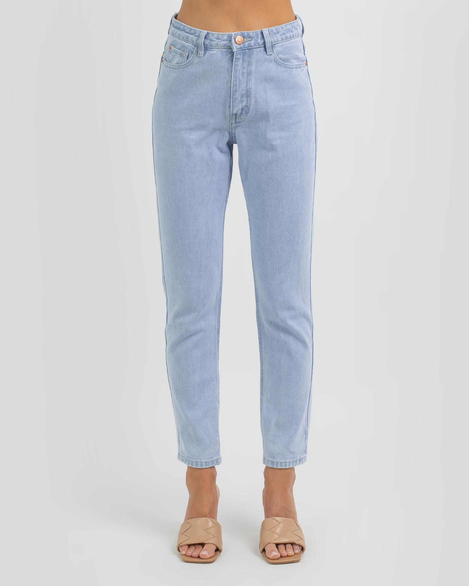Used Dixon Mom Jeans In Light Mid 
